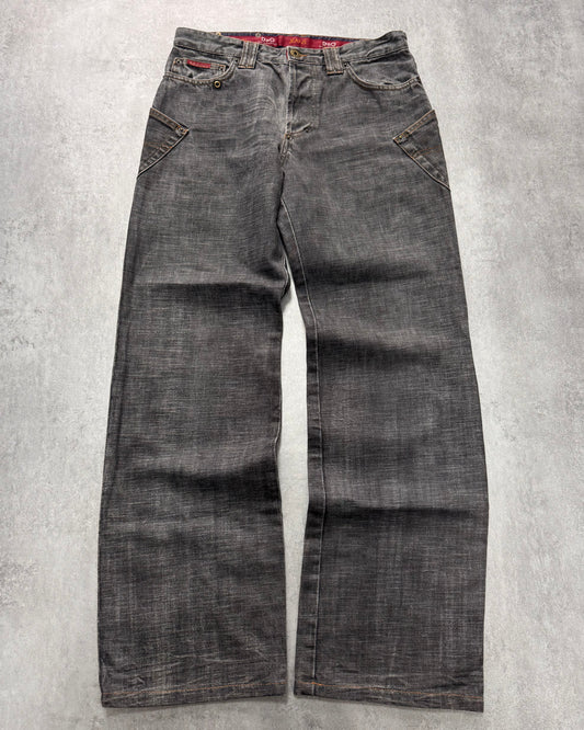 AW2003 Dolce & Gabbana Raw Grey Denim Jeans (S/M)