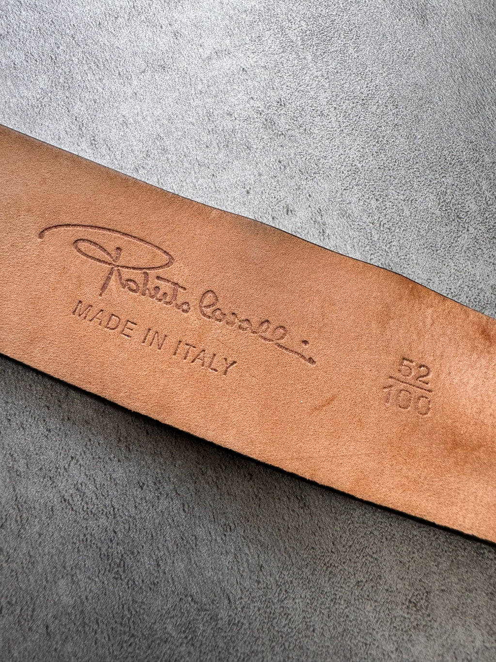 Roberto Cavalli Golden Snake Buckle Dark Navy Leather Belt