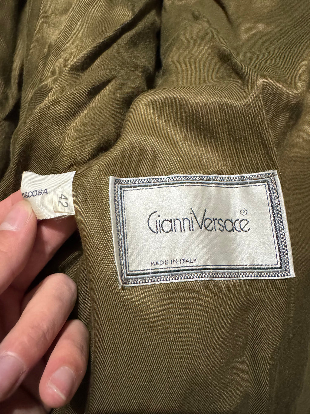 1980s Gianni Versace Brown Faux-Fur Long Coat