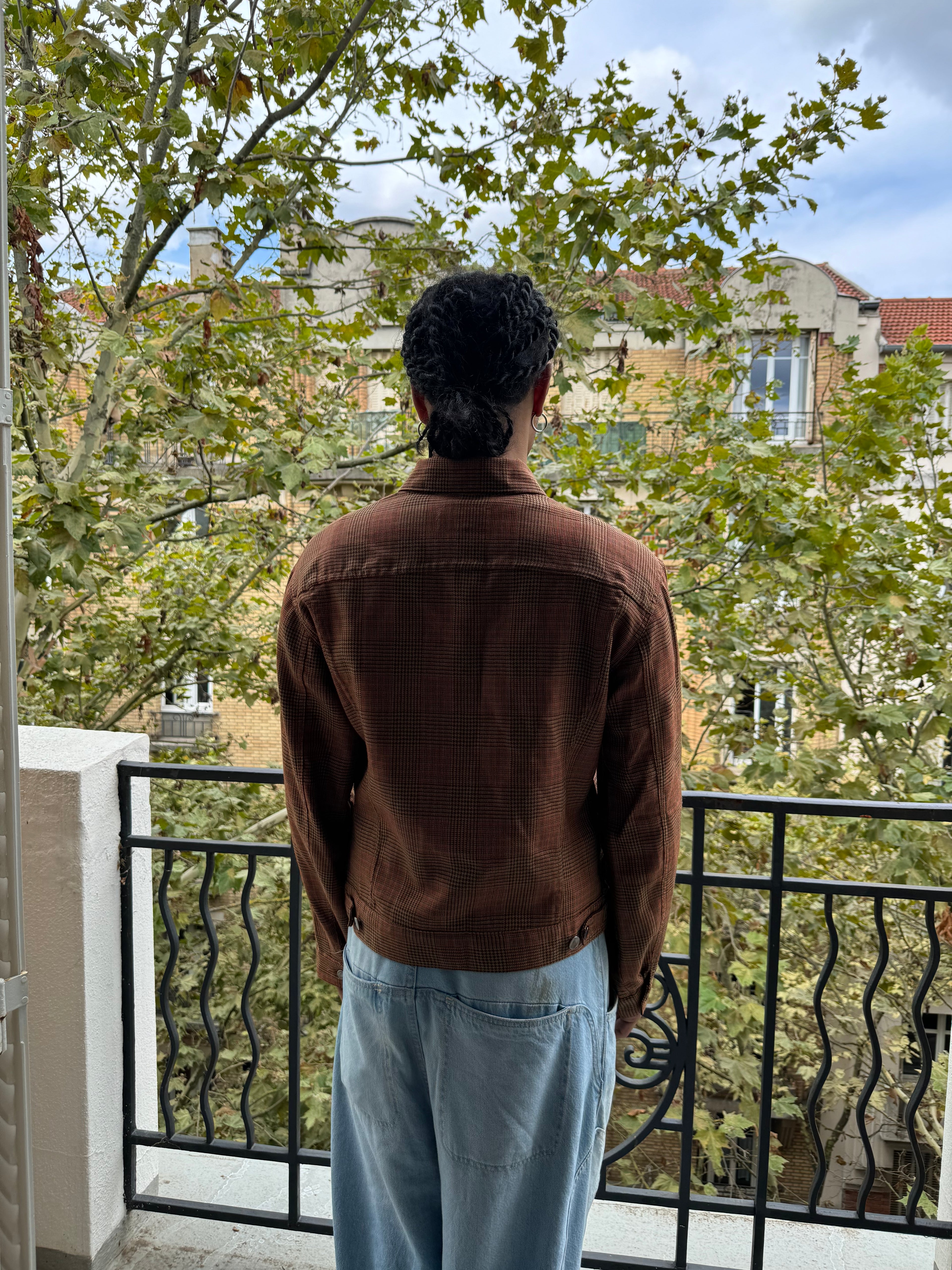 2000s Dries Van Noten Houndstooth Light Jacket