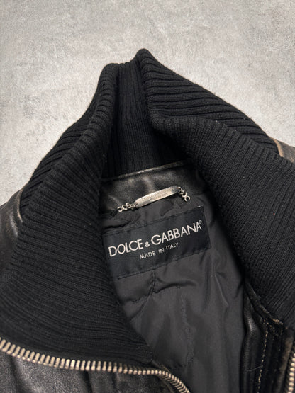 2003秋冬 Dolce &amp; Gabbana 老马皮夹克 (M)