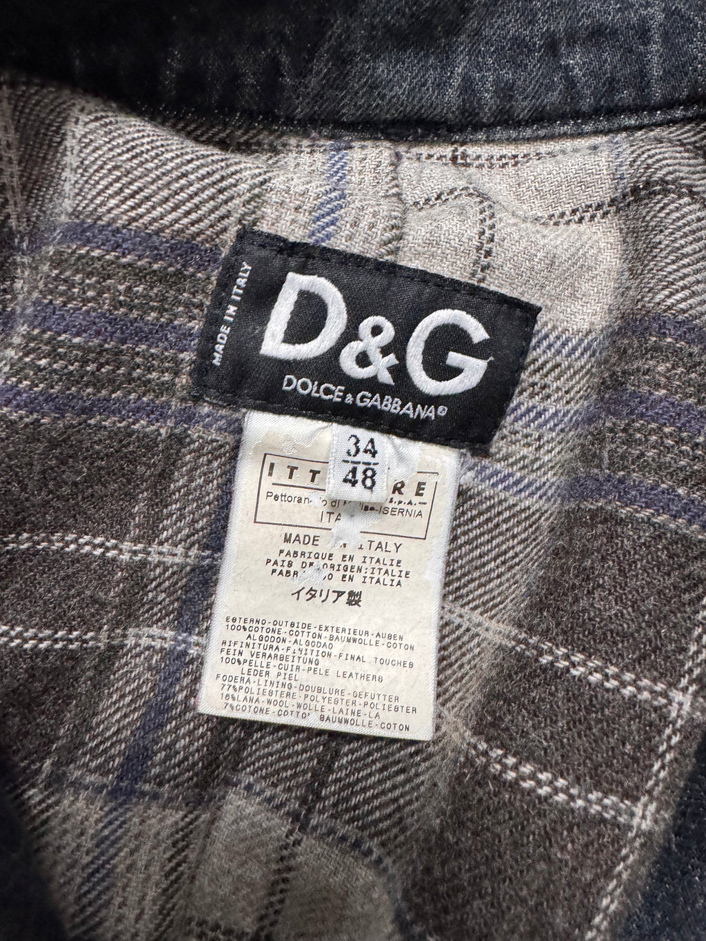 AW2004 Dolce & Gabbana Astro Biker Cafe Denim Jacket