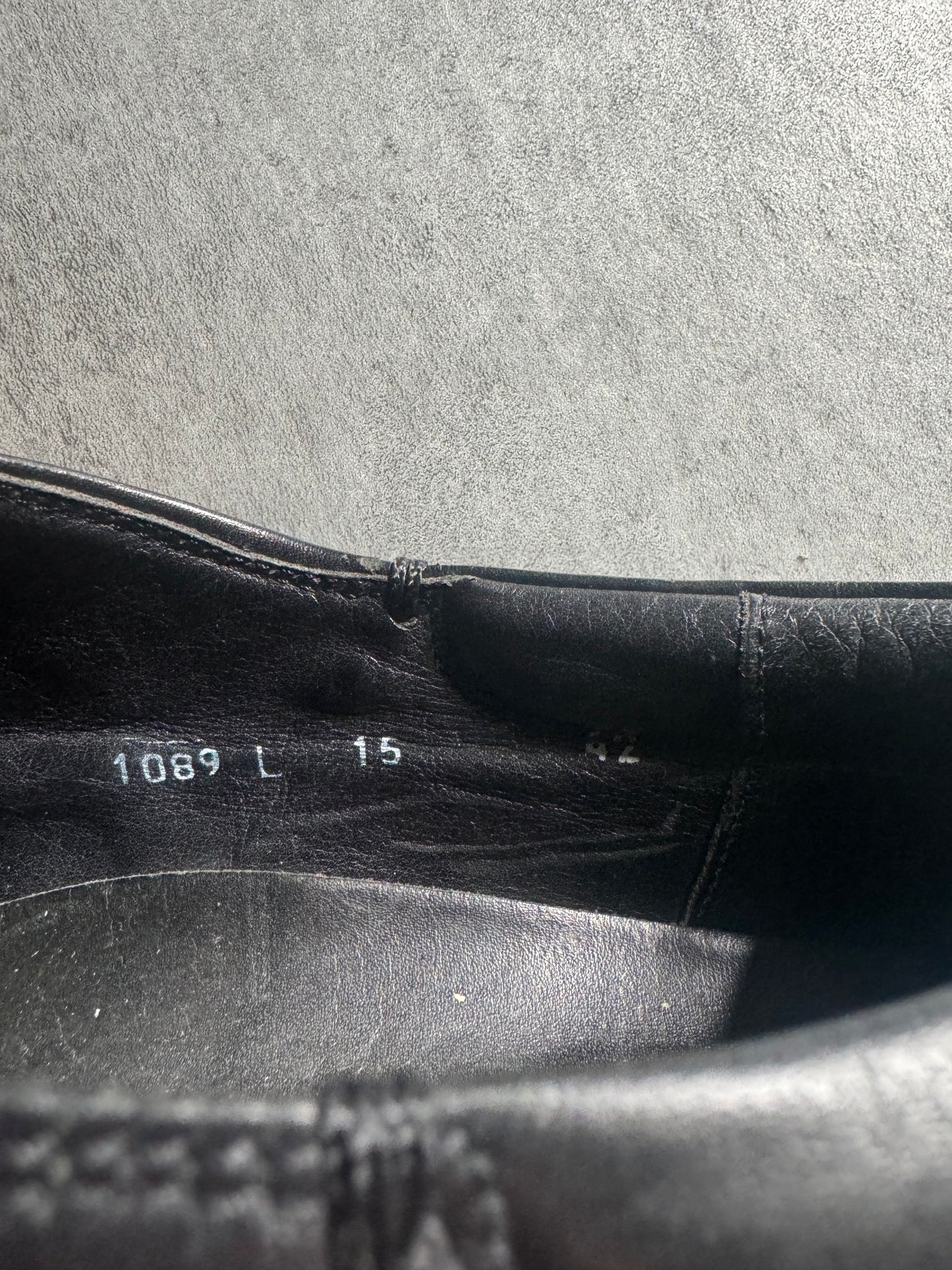FW1999 Prada Black Low Premium Leather Boots (43) - 10