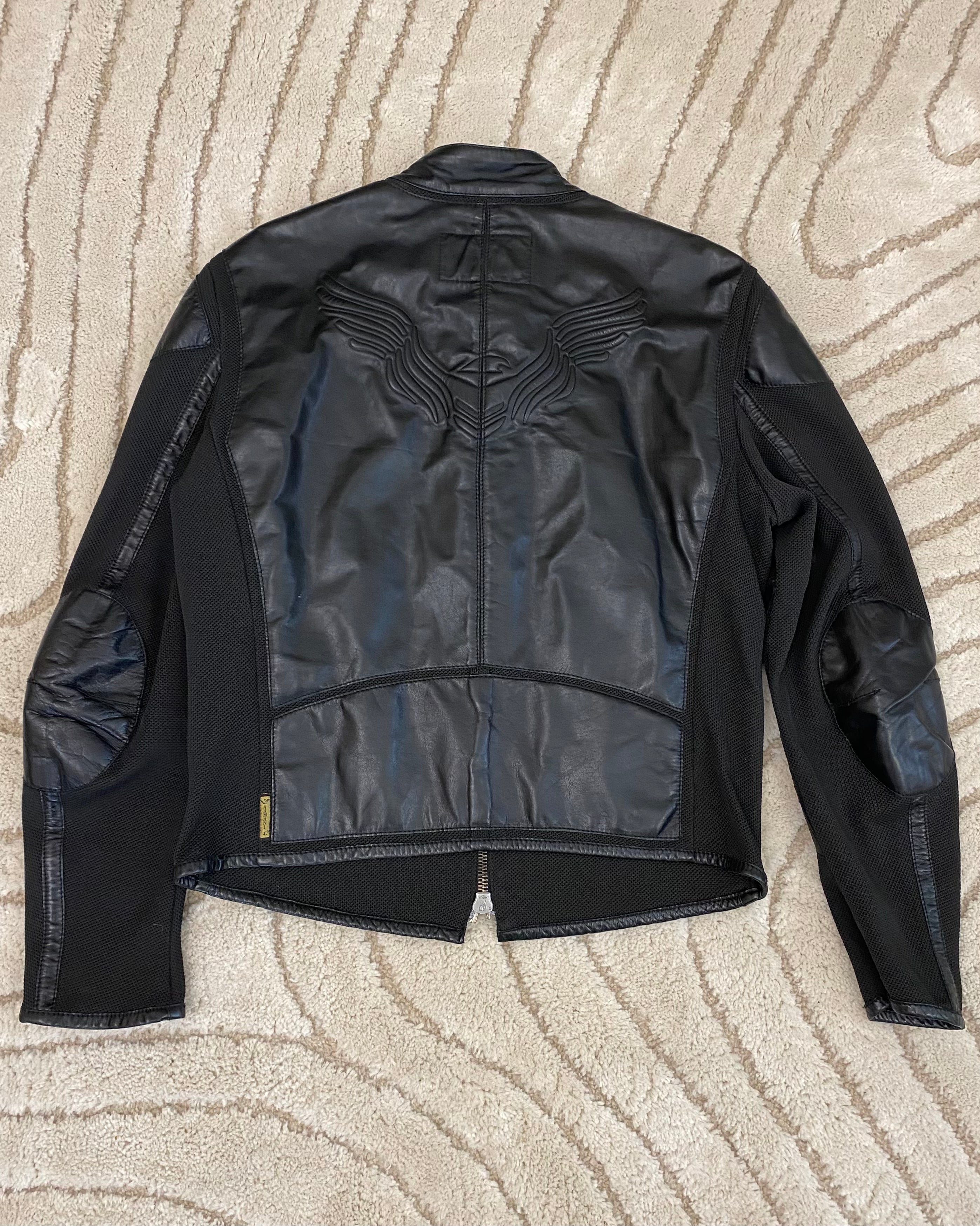 Armani Sport Hybrid Leather Jacket
