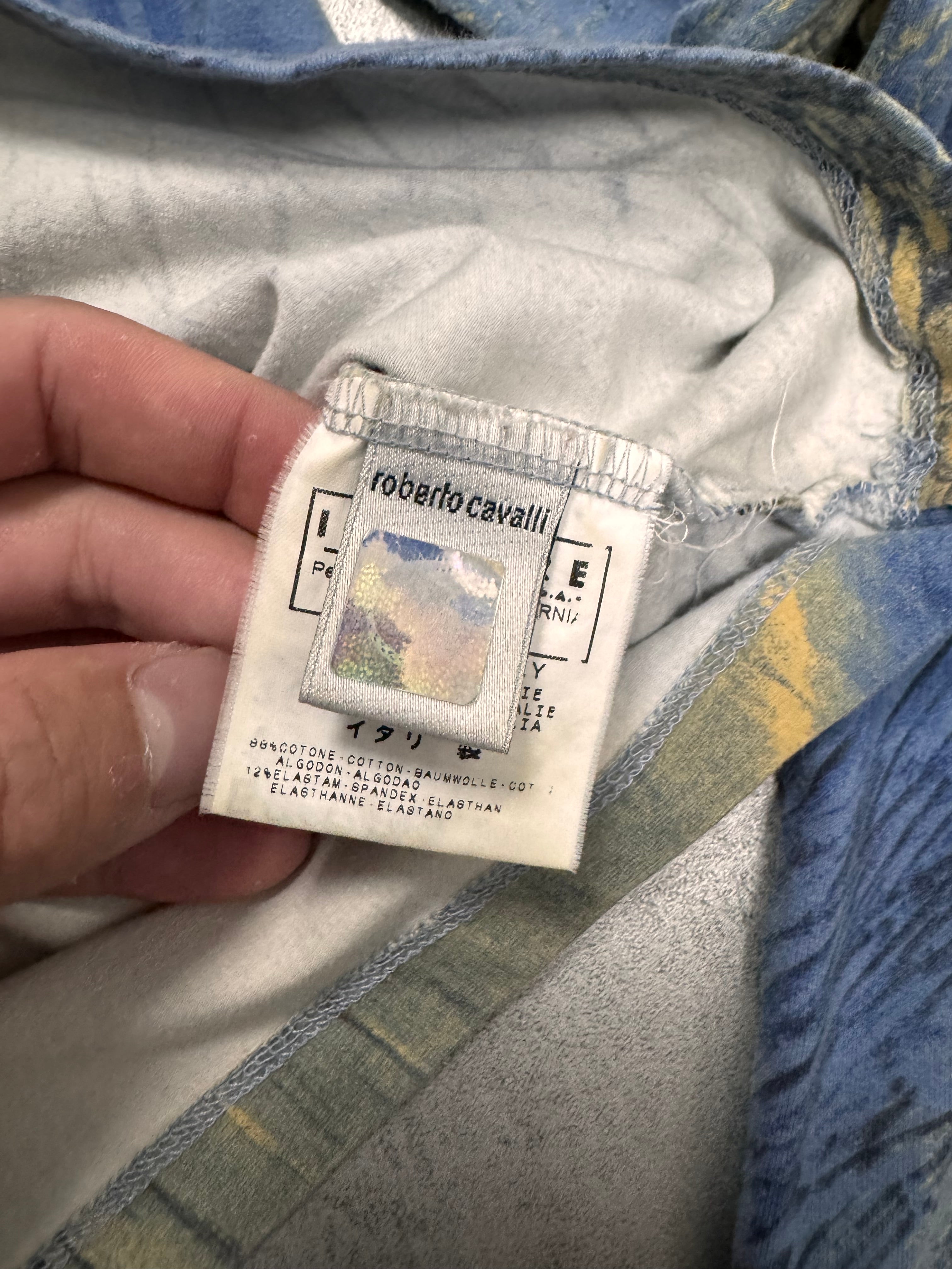 SS2002 Cavalli Crocodile Blue Sky & Sand Longsleeve