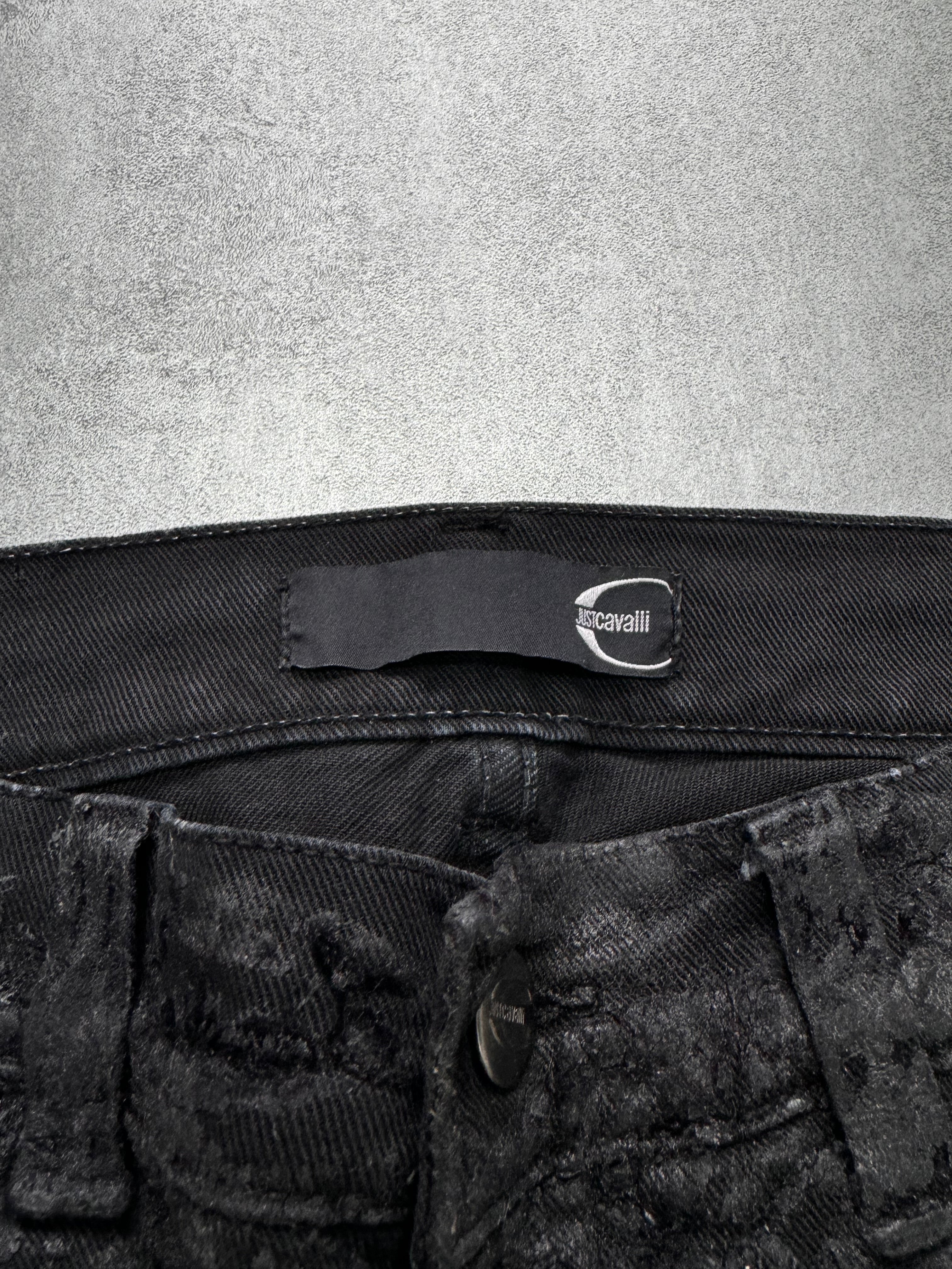 AW2010 Just Cavalli Rainy Obscure Velvet Jeans (S)