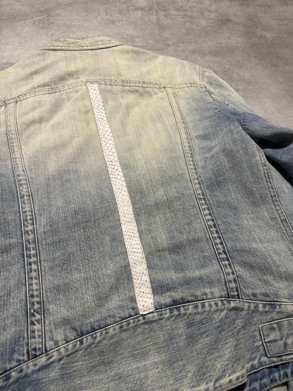 SS2005 Dolce & Gabbana Apocalyptic Biker Denim Jacket (M/L) - 5