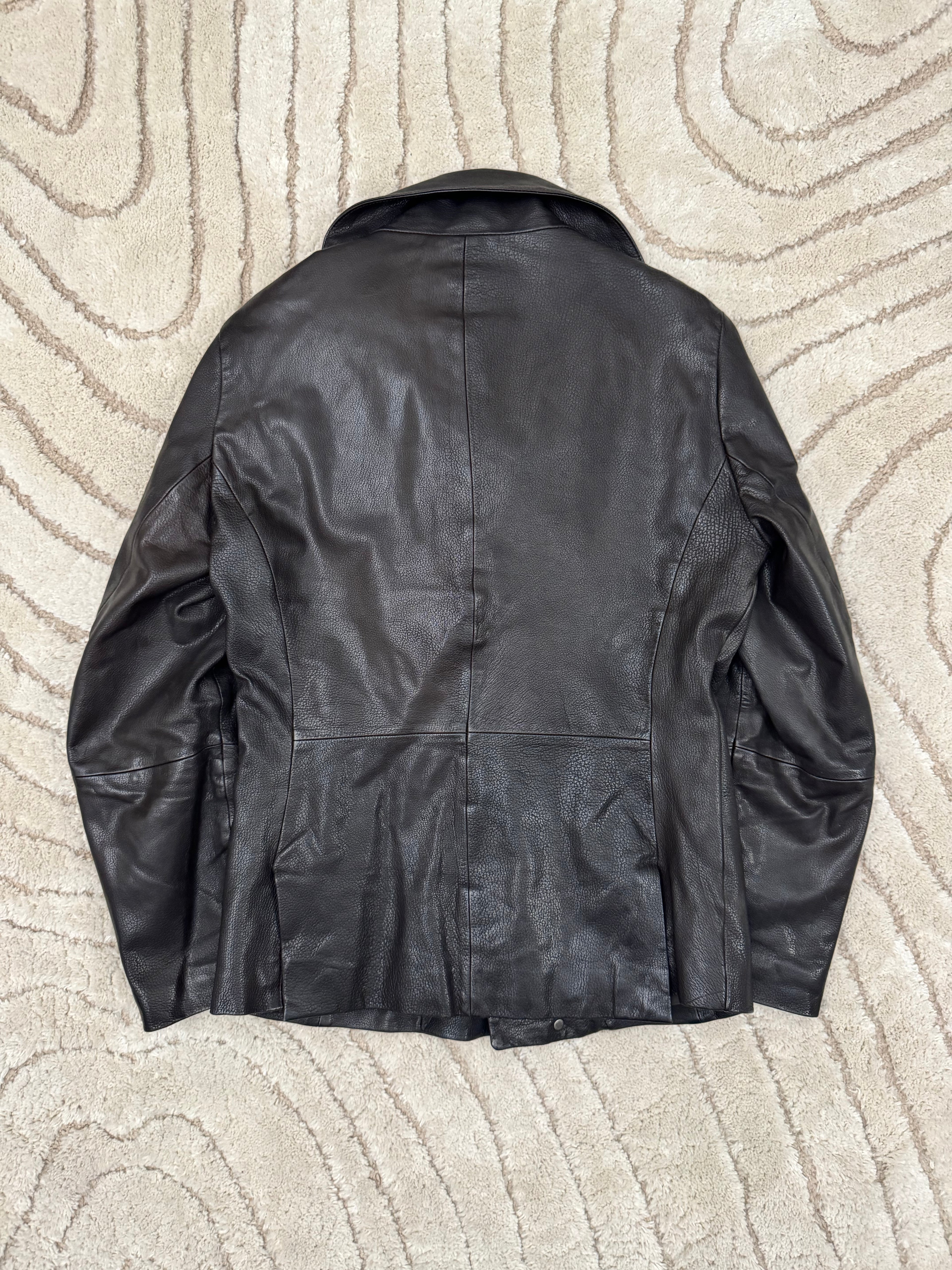 2008FW エンポリオ アルマーニ バウハウス レザージャケット (S/M)