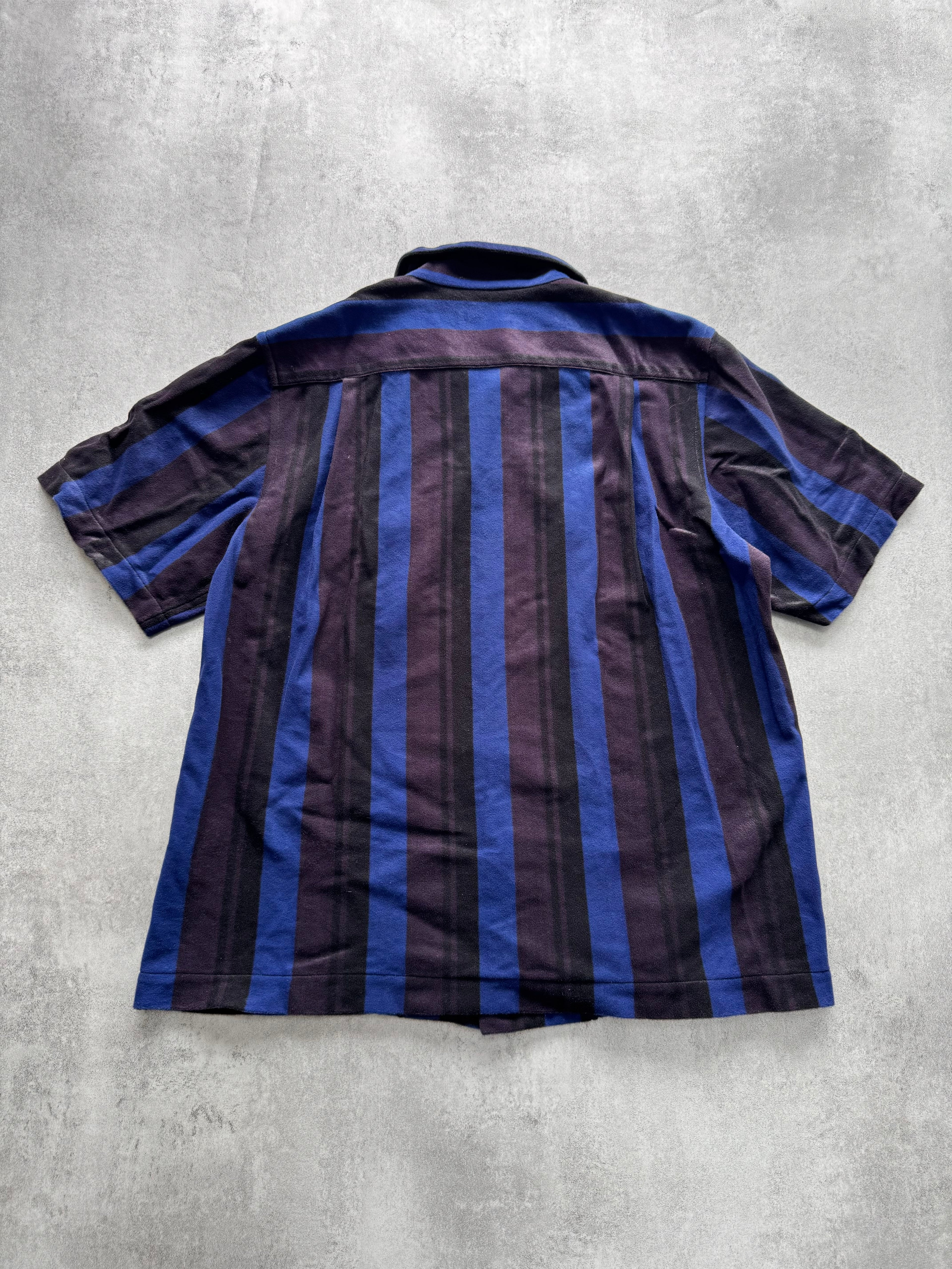 SS1996 Comme Des Garçons Homme Plus Striped Velvet Shirt