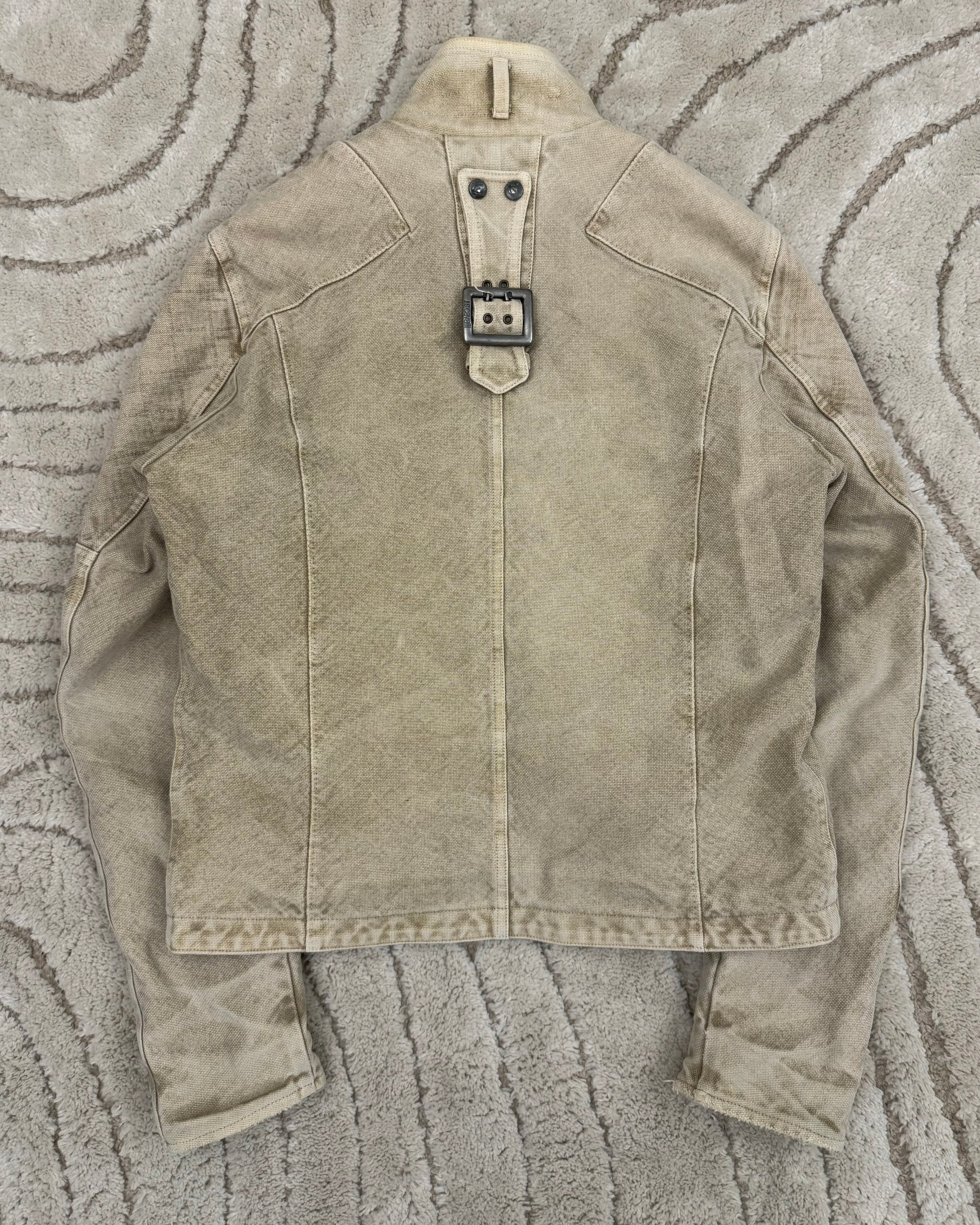 AW04 Cavalli Astro Biker Denim Jacket (S/M)
