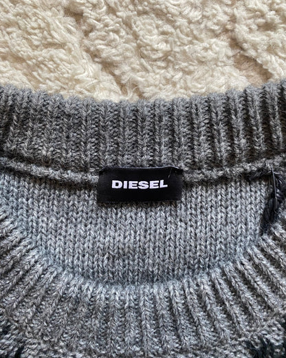 Diesel Destroyed Spiderweb Sweater (XL)