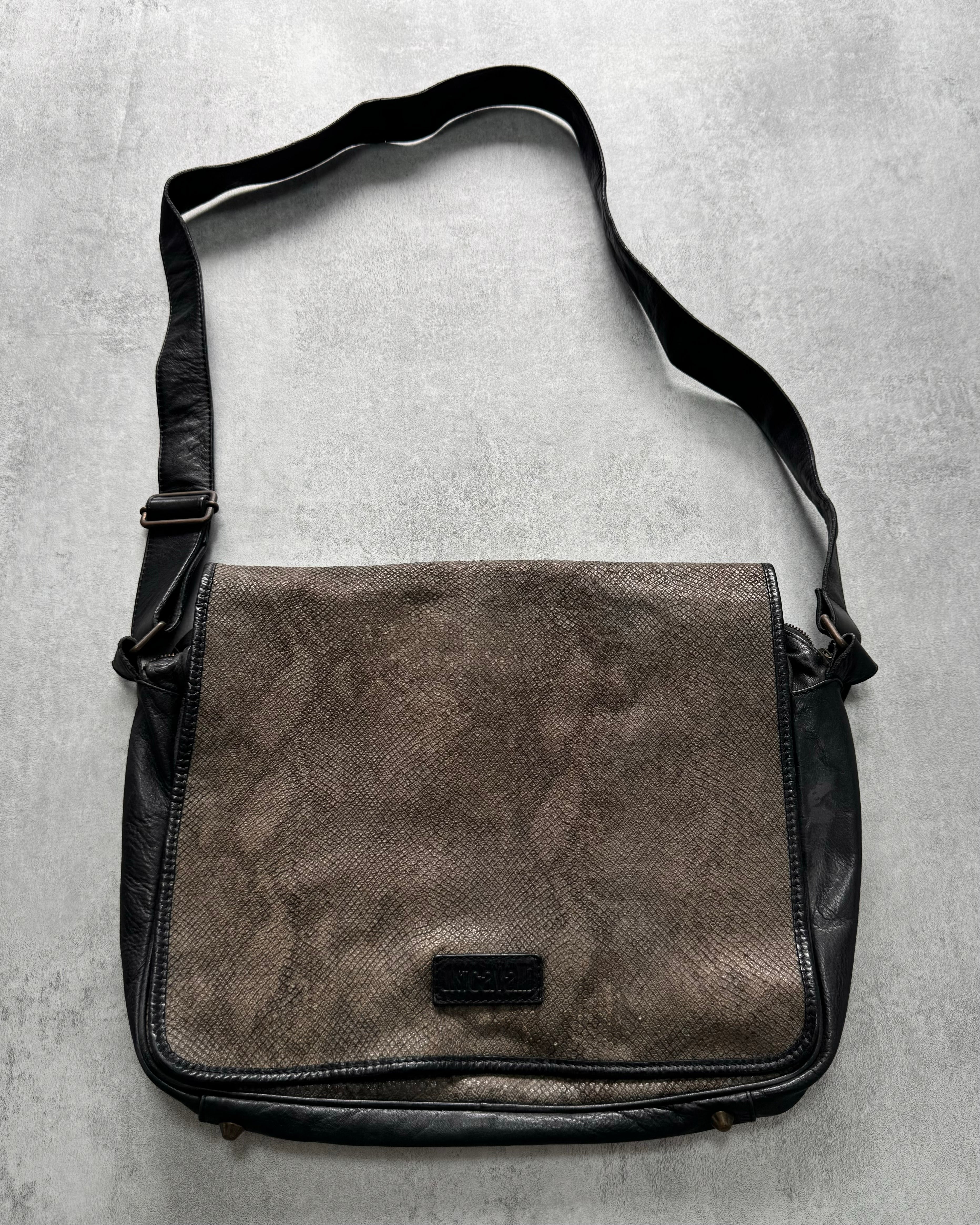 AW2011 Just Cavalli Python Effect Leather Shoulder Bag