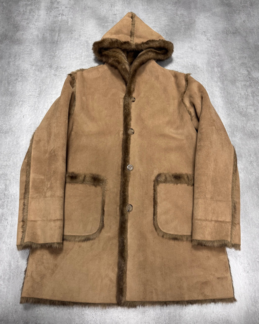 1990s Balmain Faux Fur Reversible Jacket