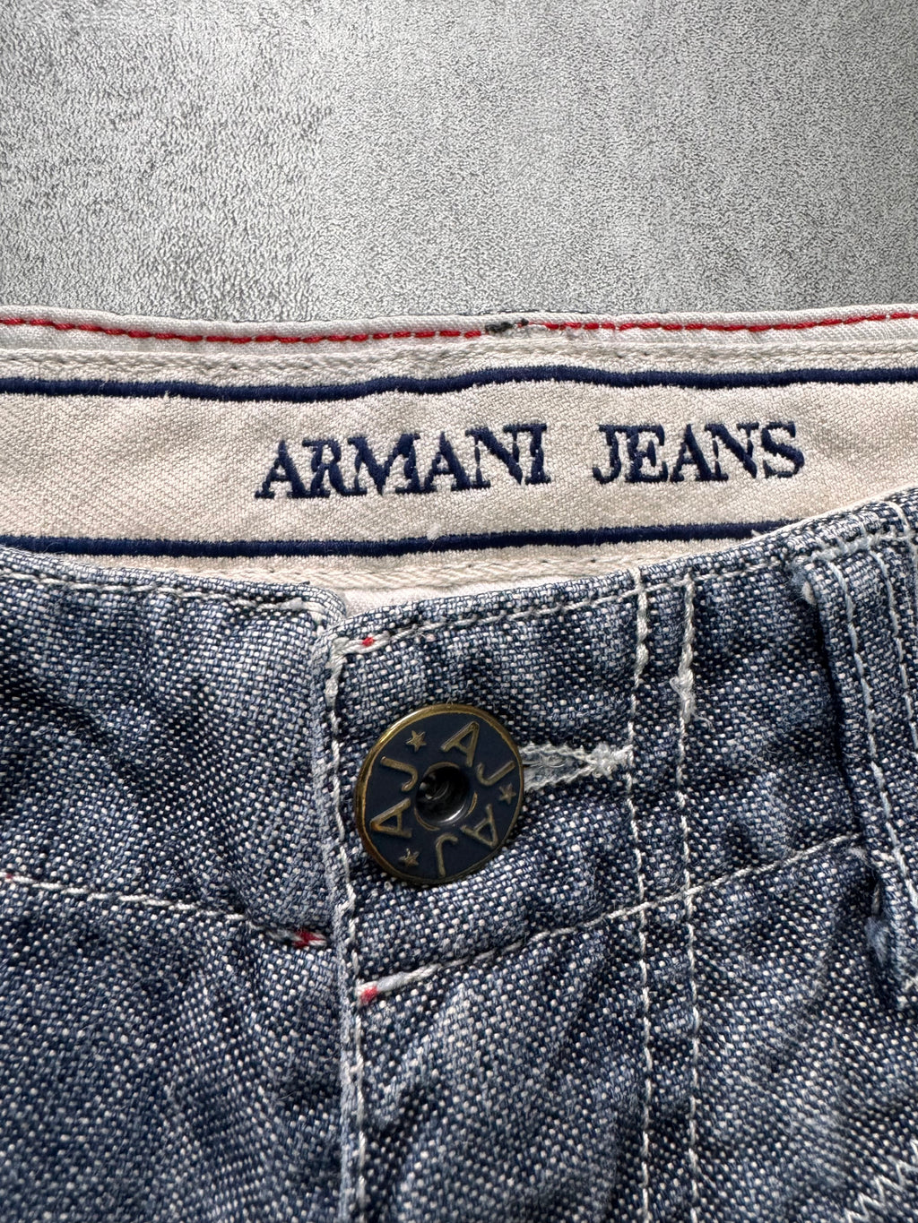 2000s Armani Wide Cargo Denim Jeans