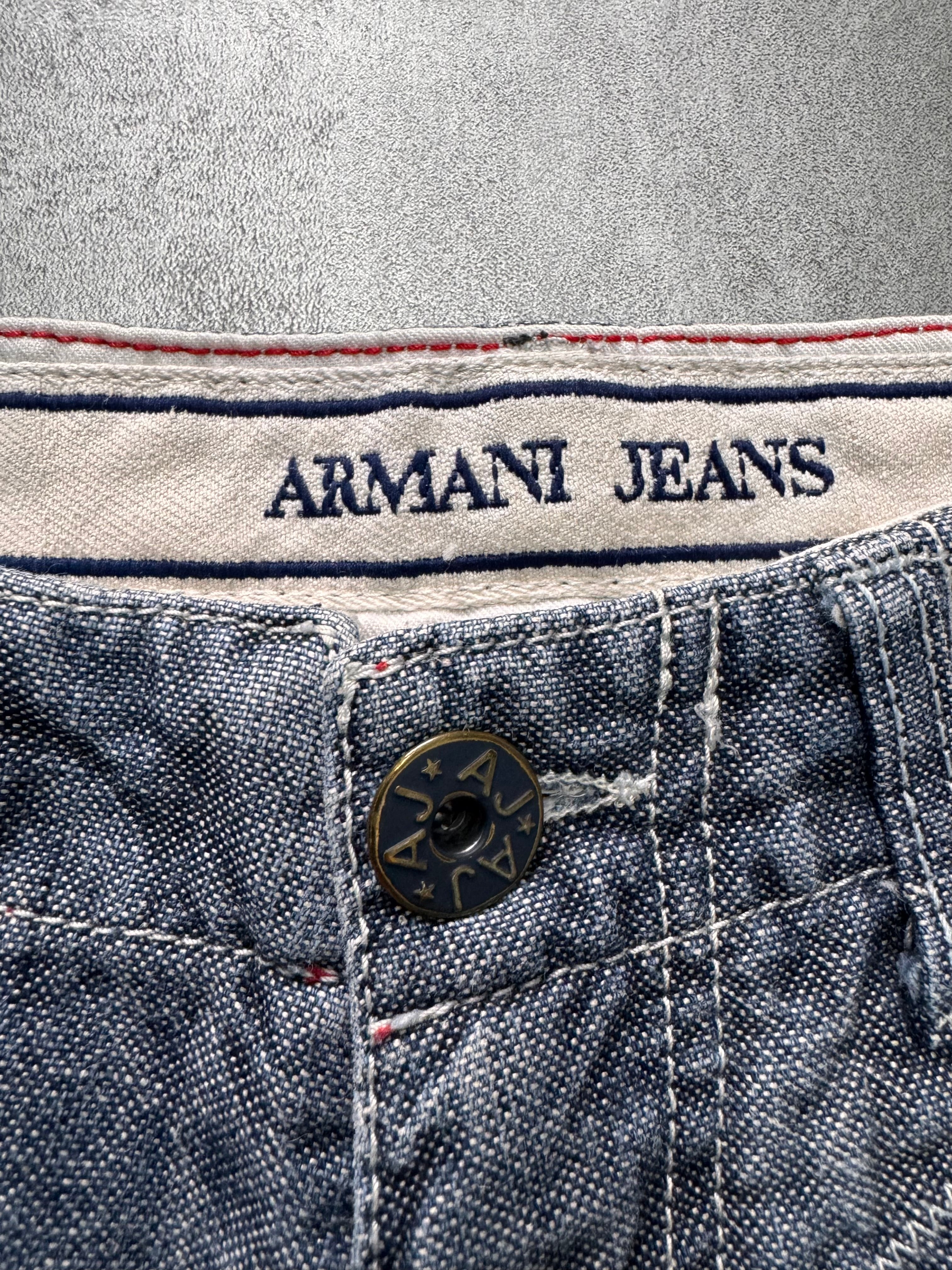 2000s Armani Wide Cargo Denim Jeans