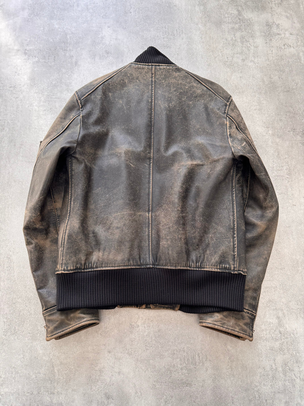 AW2003 Dolce & Gabbana Aged Horse Leather Jacket