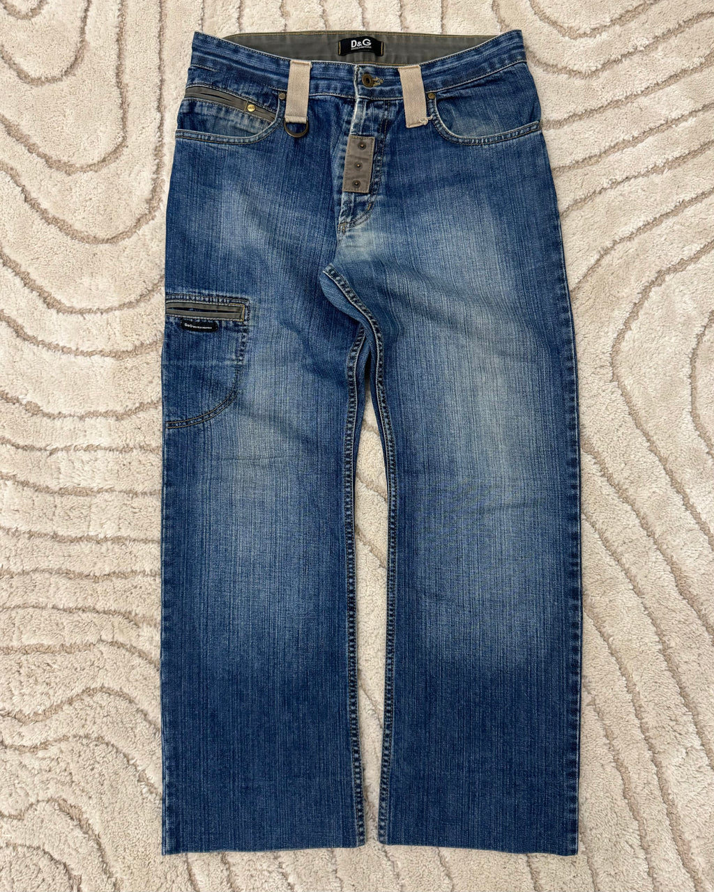 00年代 ドルチェ＆ガッバーナ アーミー カーゴ デニム パンツ (M)