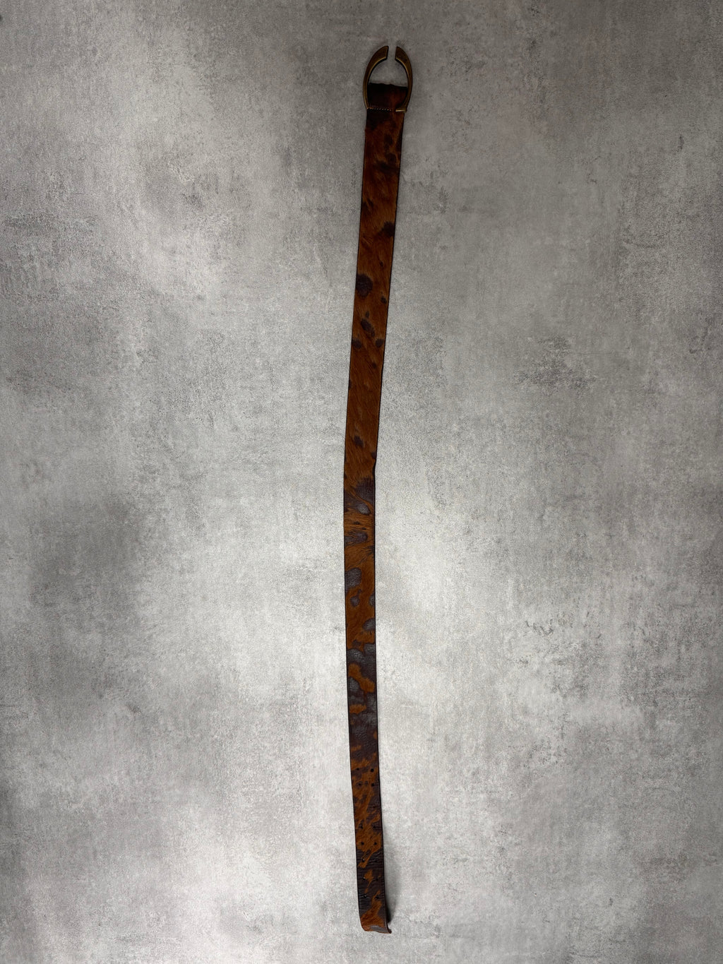 AW2004 Cavalli Brown Pony Hair Leather Belt