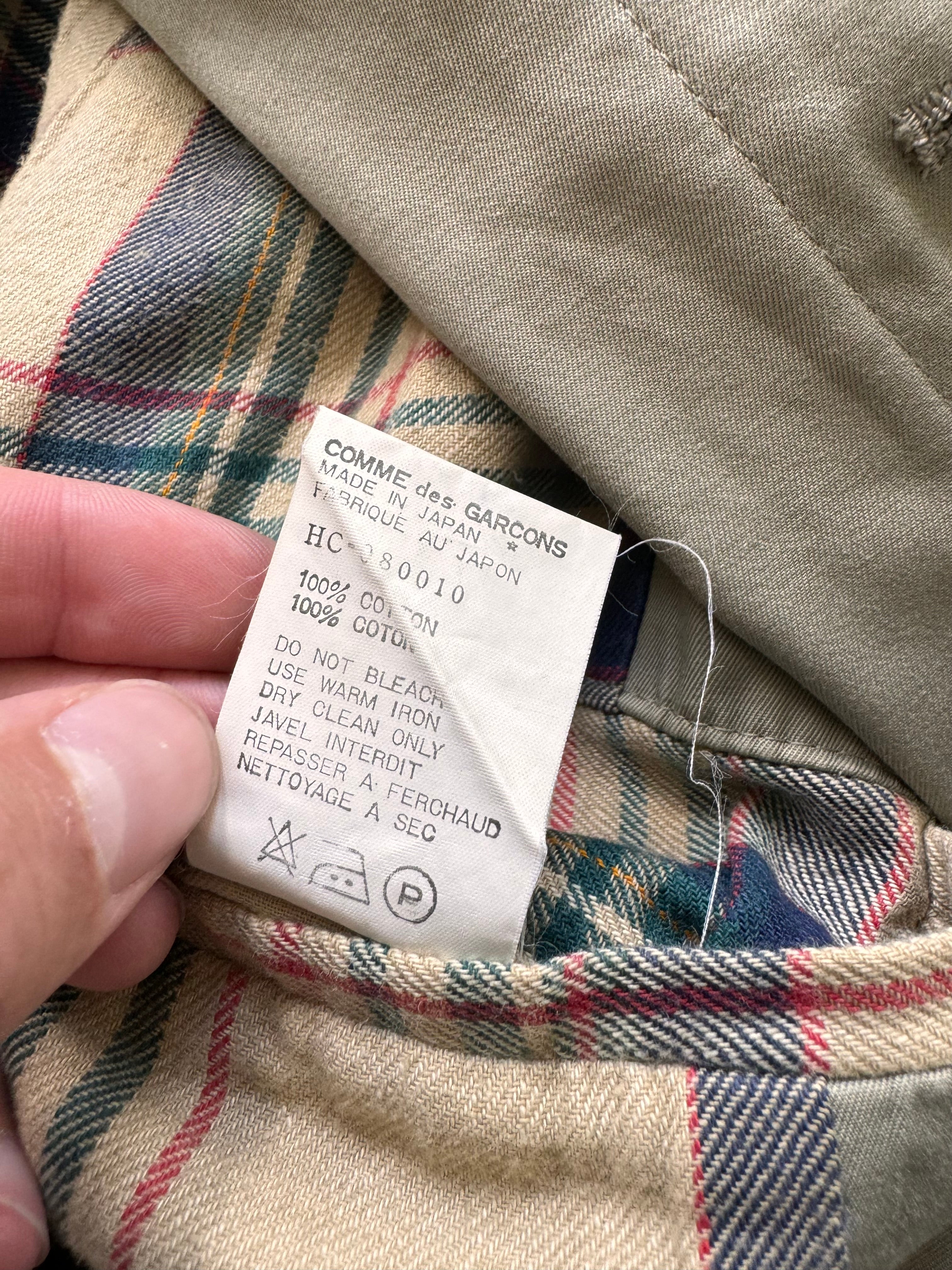 1980s Comme Des Garçons Homme Beige Trench Coat