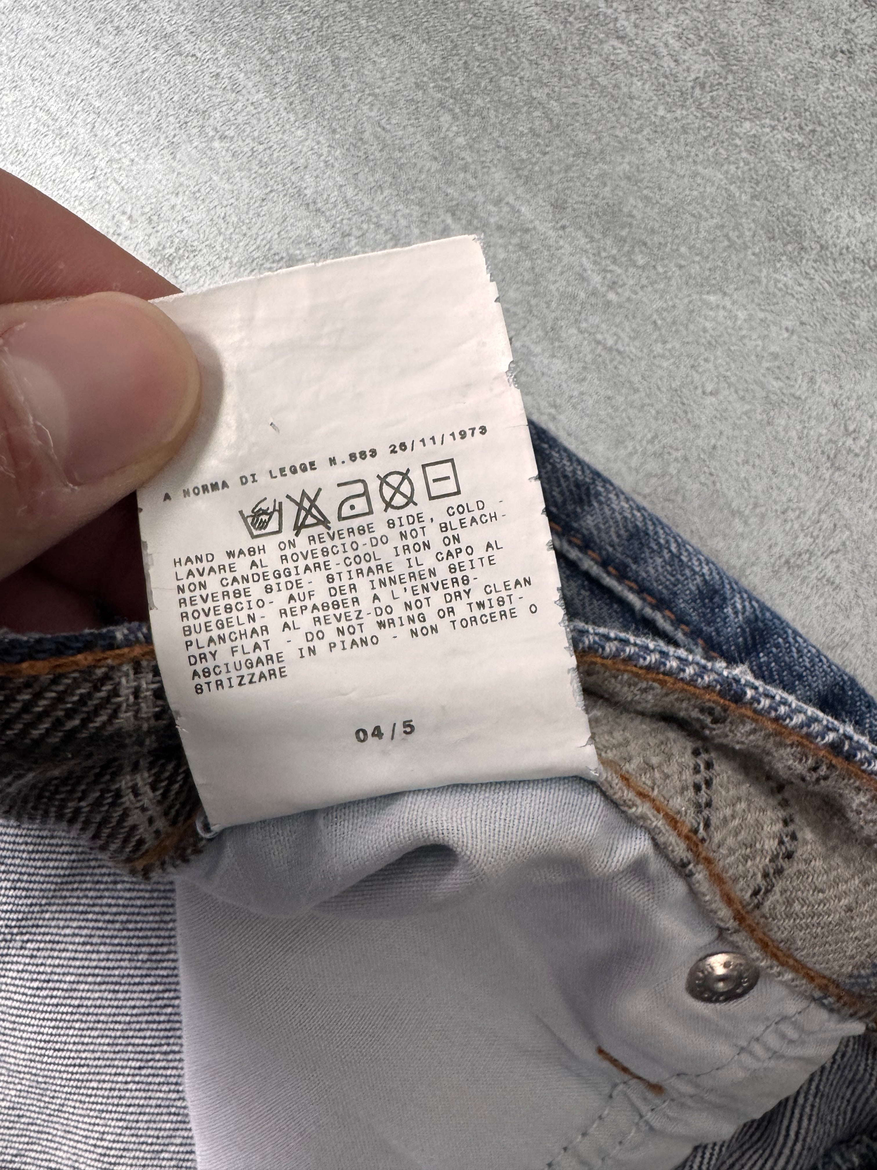 AW2004 Dolce & Gabbana Back Poem Denim Jeans