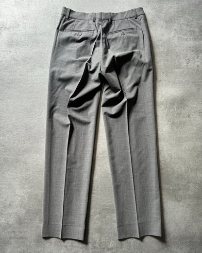 2010s Balmain Grey Straight Alpha Pants (S) - 3