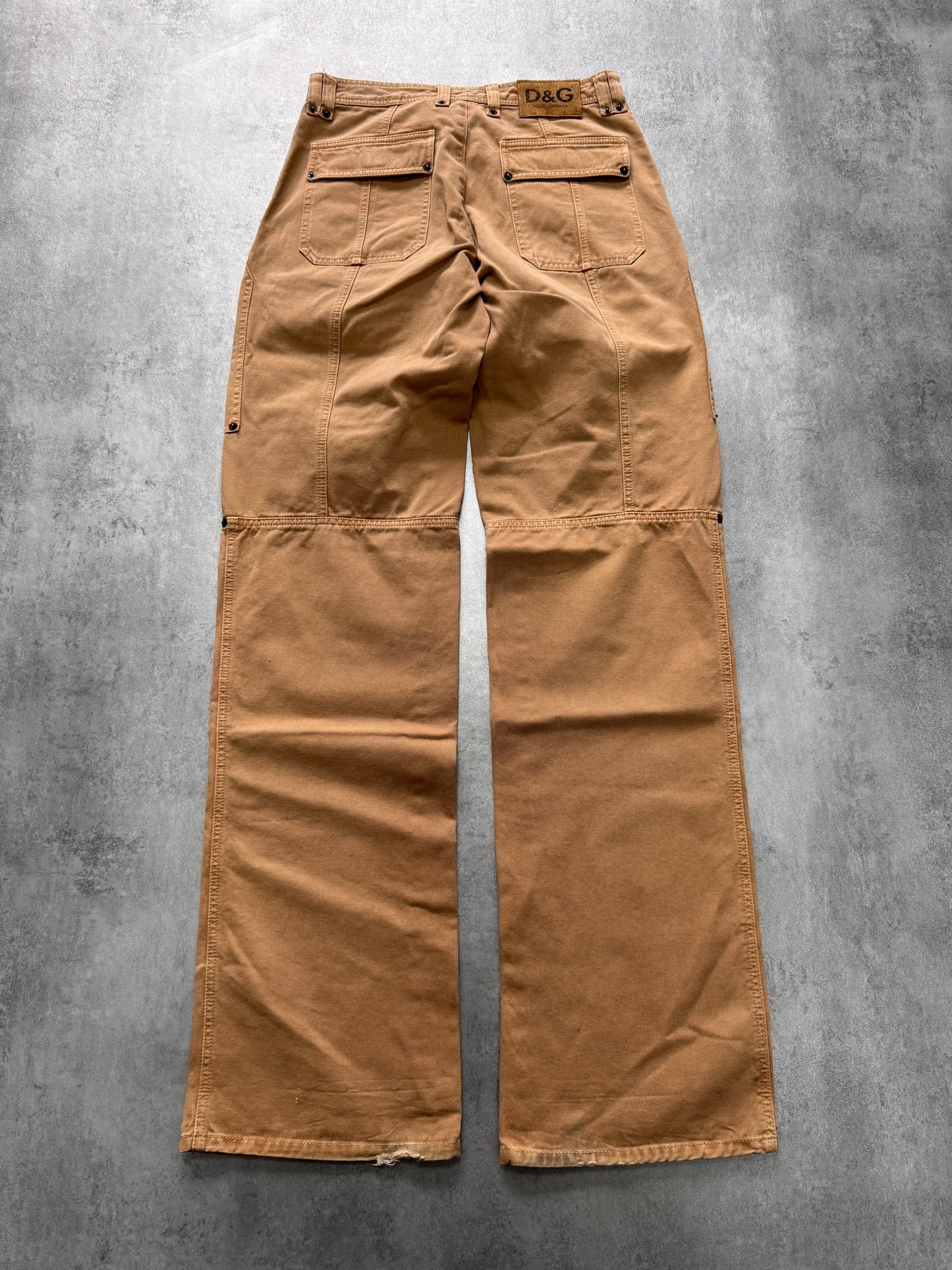 2000s Dolce & Gabbana Carpenter Beige Pants (S)