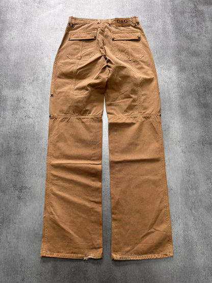 2000s Dolce & Gabbana Carpenter Beige Pants (S)