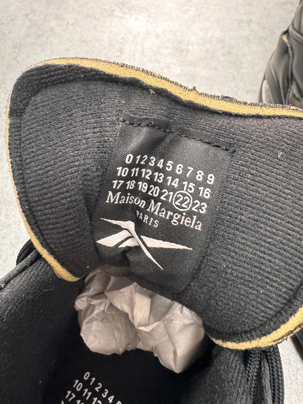 Reebok x Maison Margiela Question Mid Black Sneakers