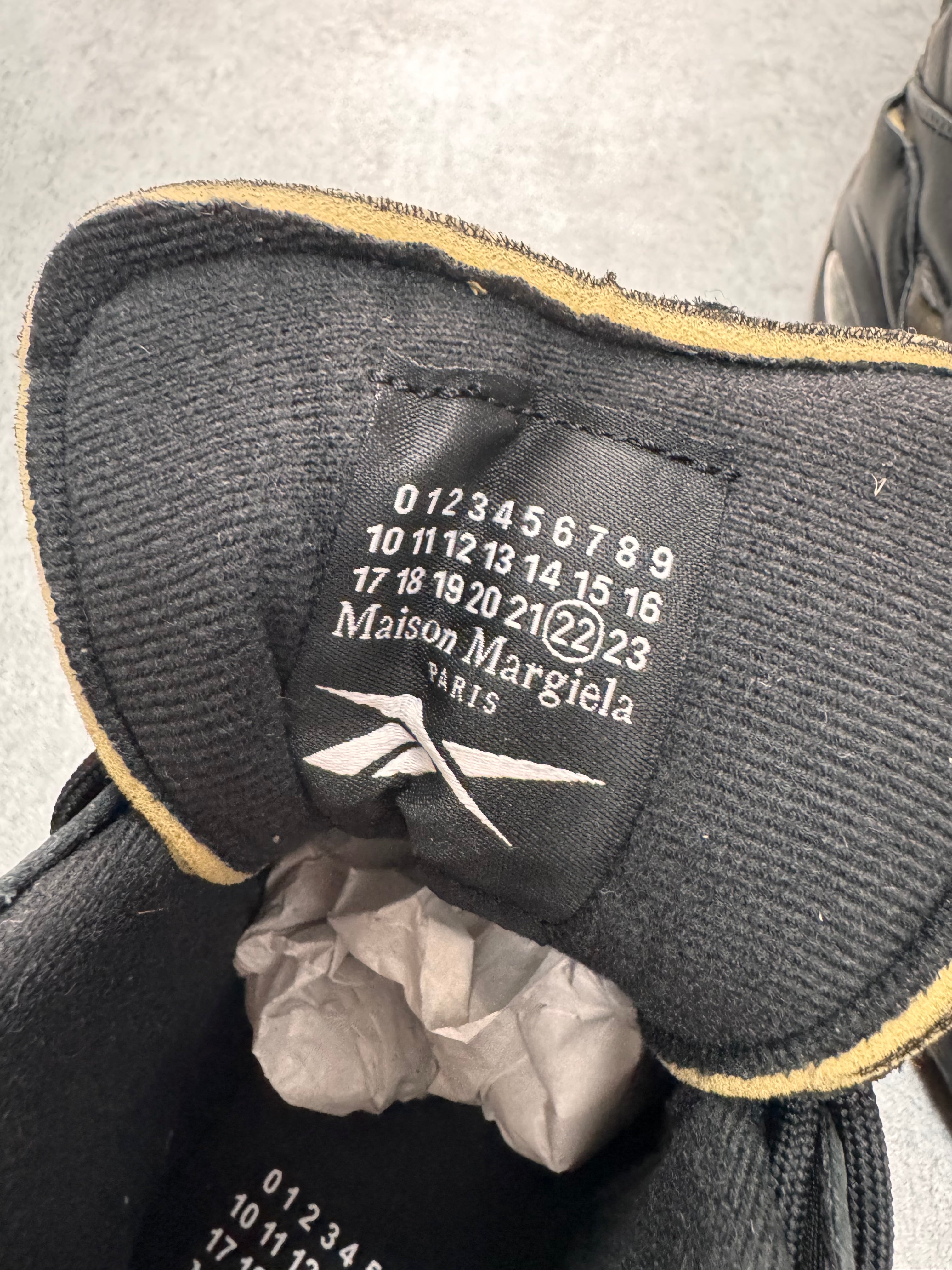 Reebok x Maison Margiela Question Mid Black Sneakers