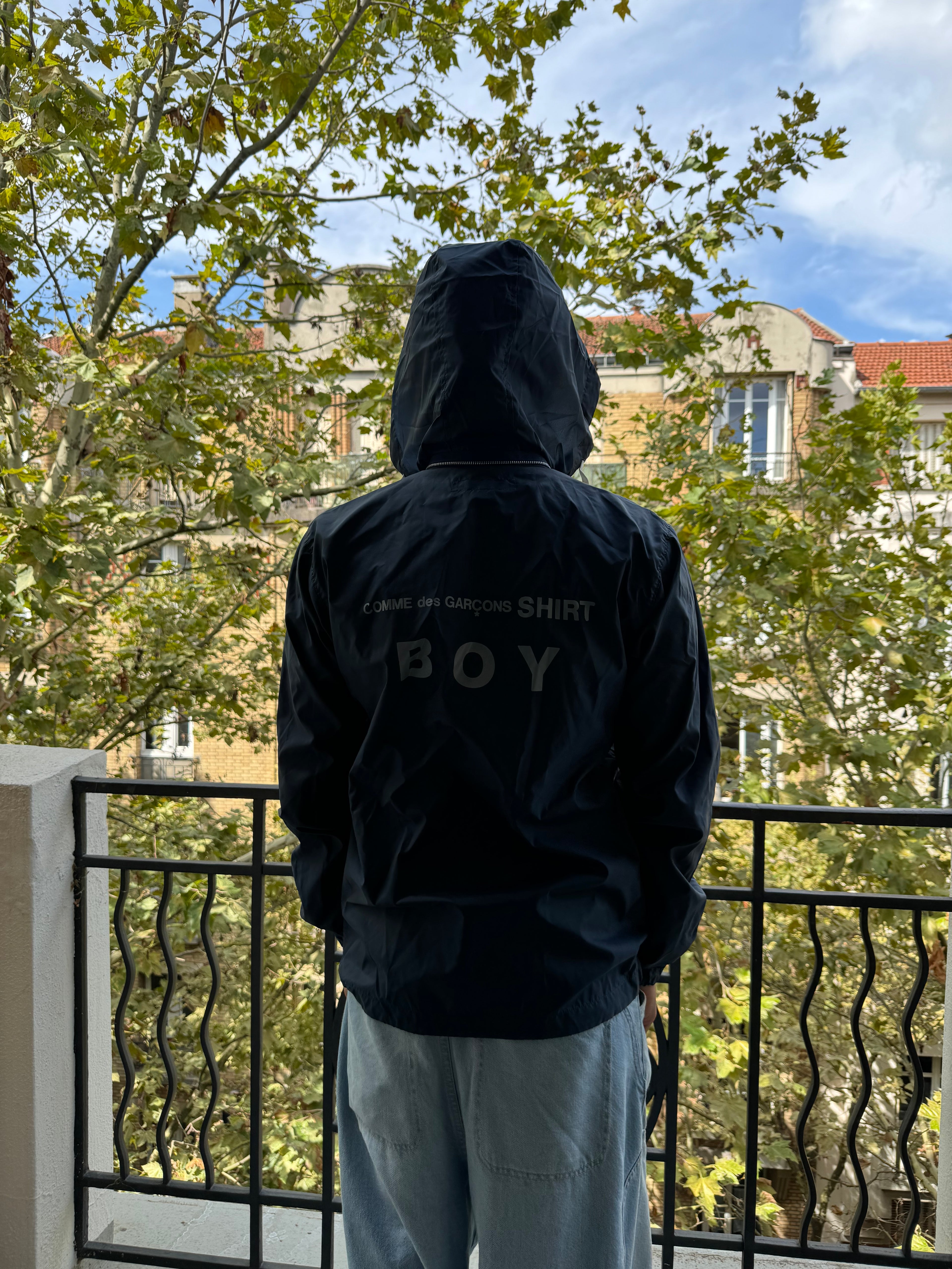 Comme des Garçons Shirt BOY Navy Boss Coach Jacket