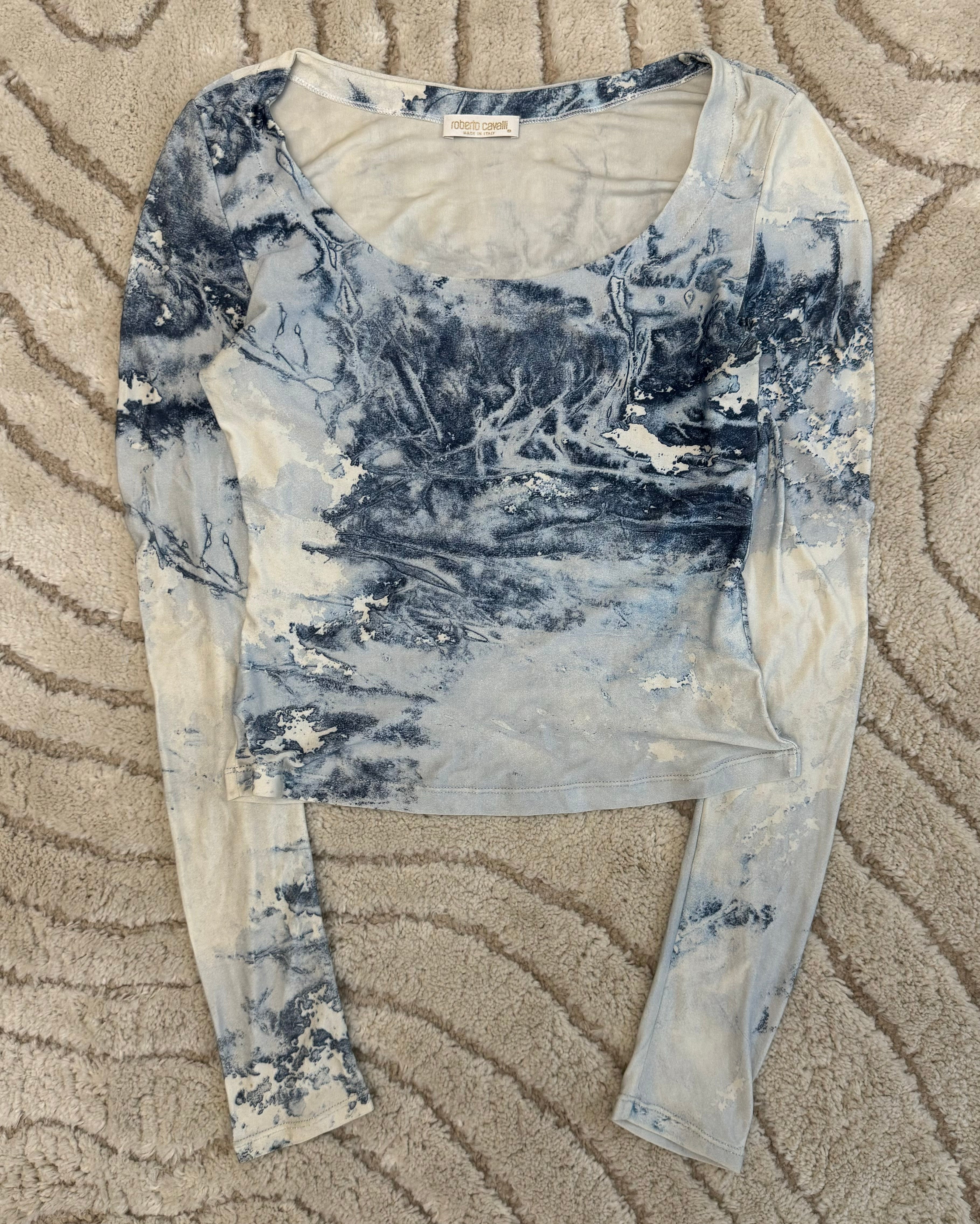 00s Cavalli アイスレイク メッシュ トップ (XS)