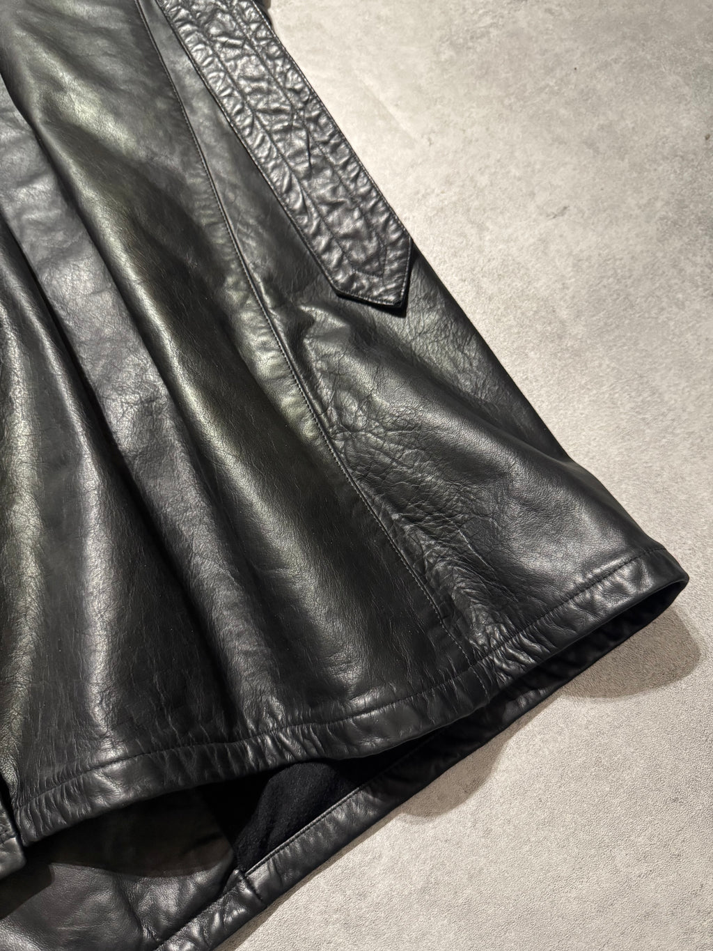 1990s Giorgio Armani Black Leather Jacket (M)