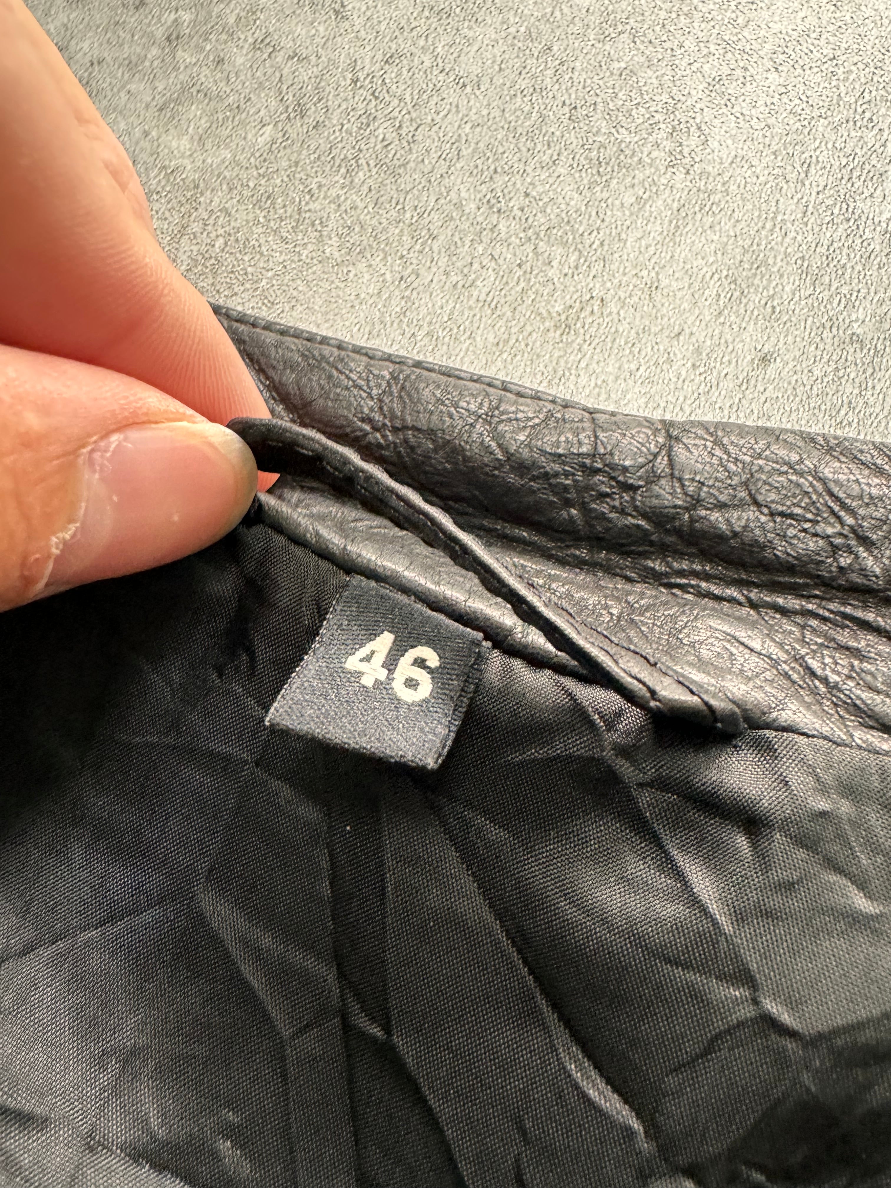 AW2011 Giorgio Armani Black Leather Jacket