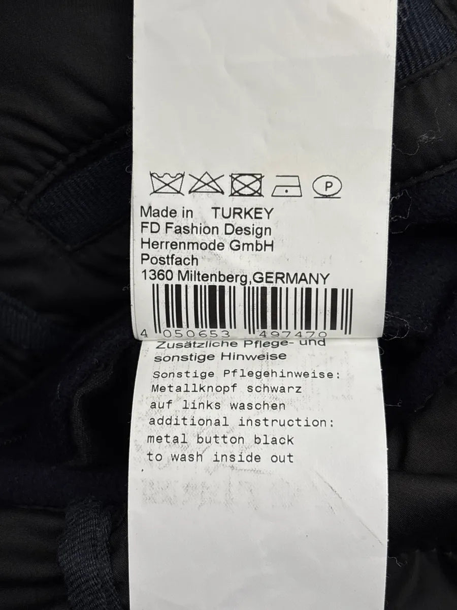 Lagerfeld Dark Navy Wool Double-Breasted Zip Pocket Coat AAYshIMh 11