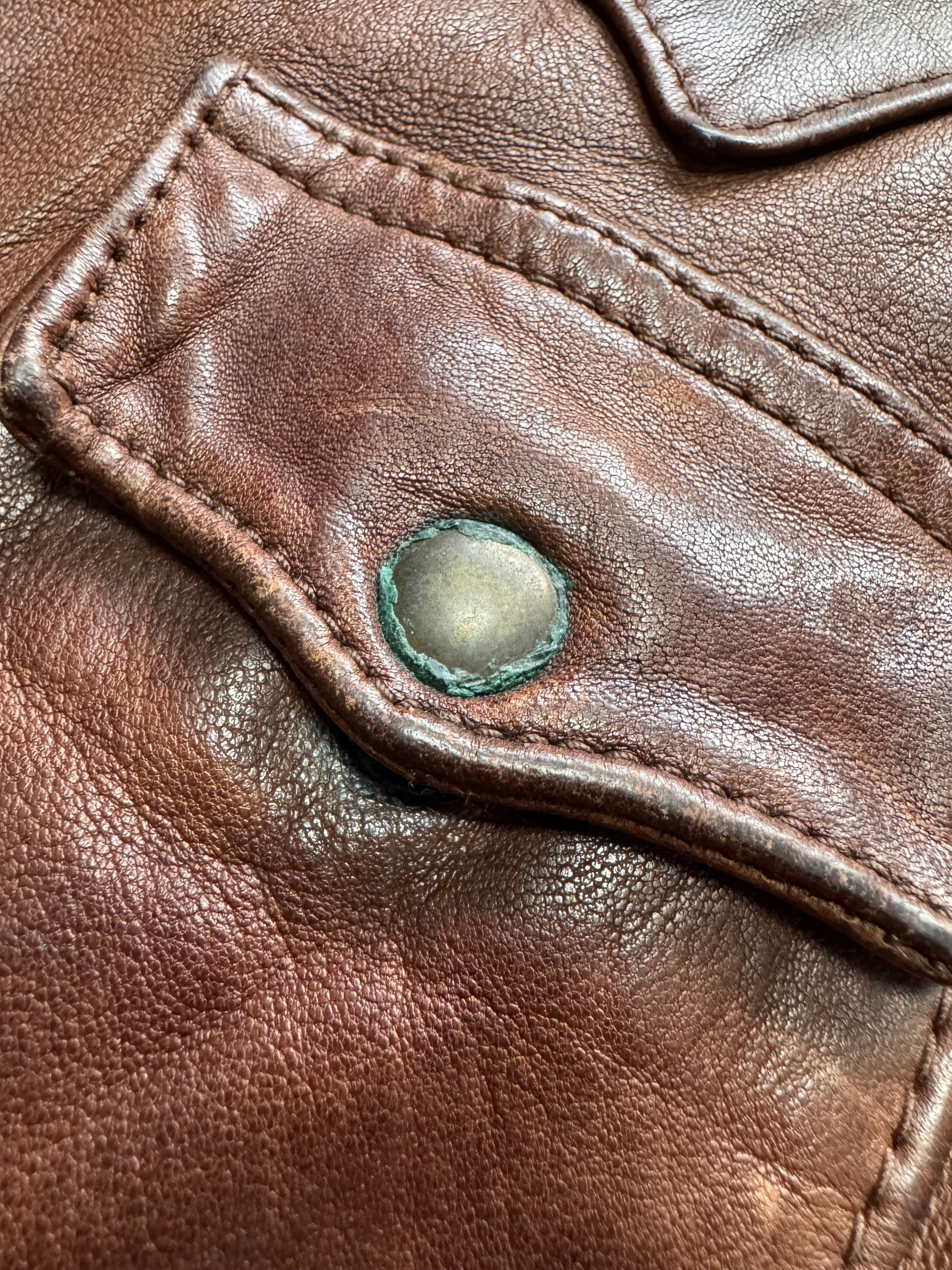 2000s Dolce & Gabbana Brown Leather Jacket