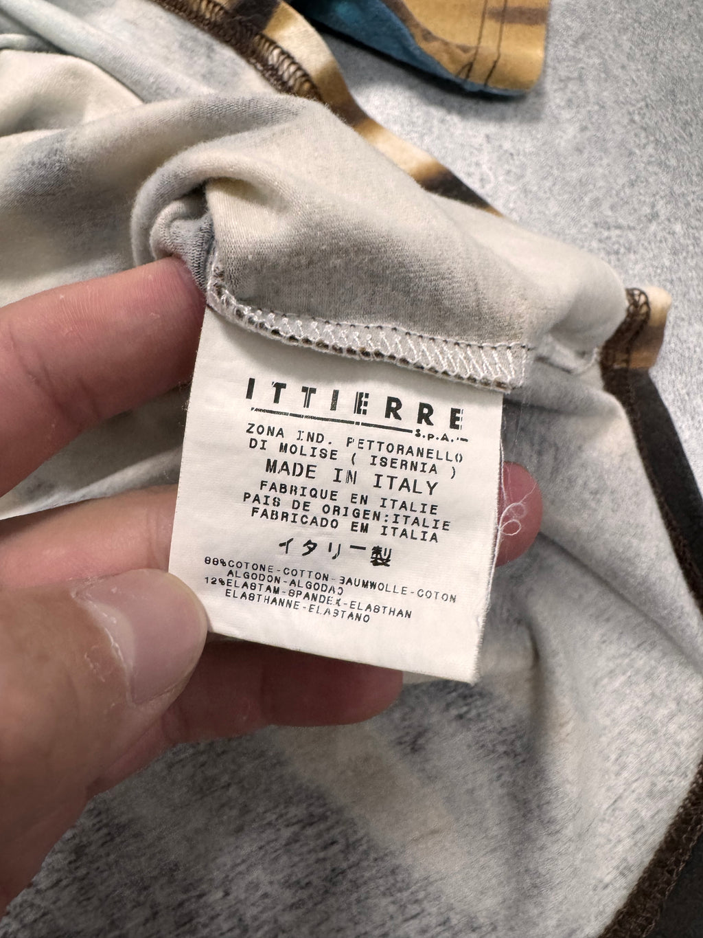 SS2002 Just Cavalli Psychedelic Hallucination Blue Flowers Shirt