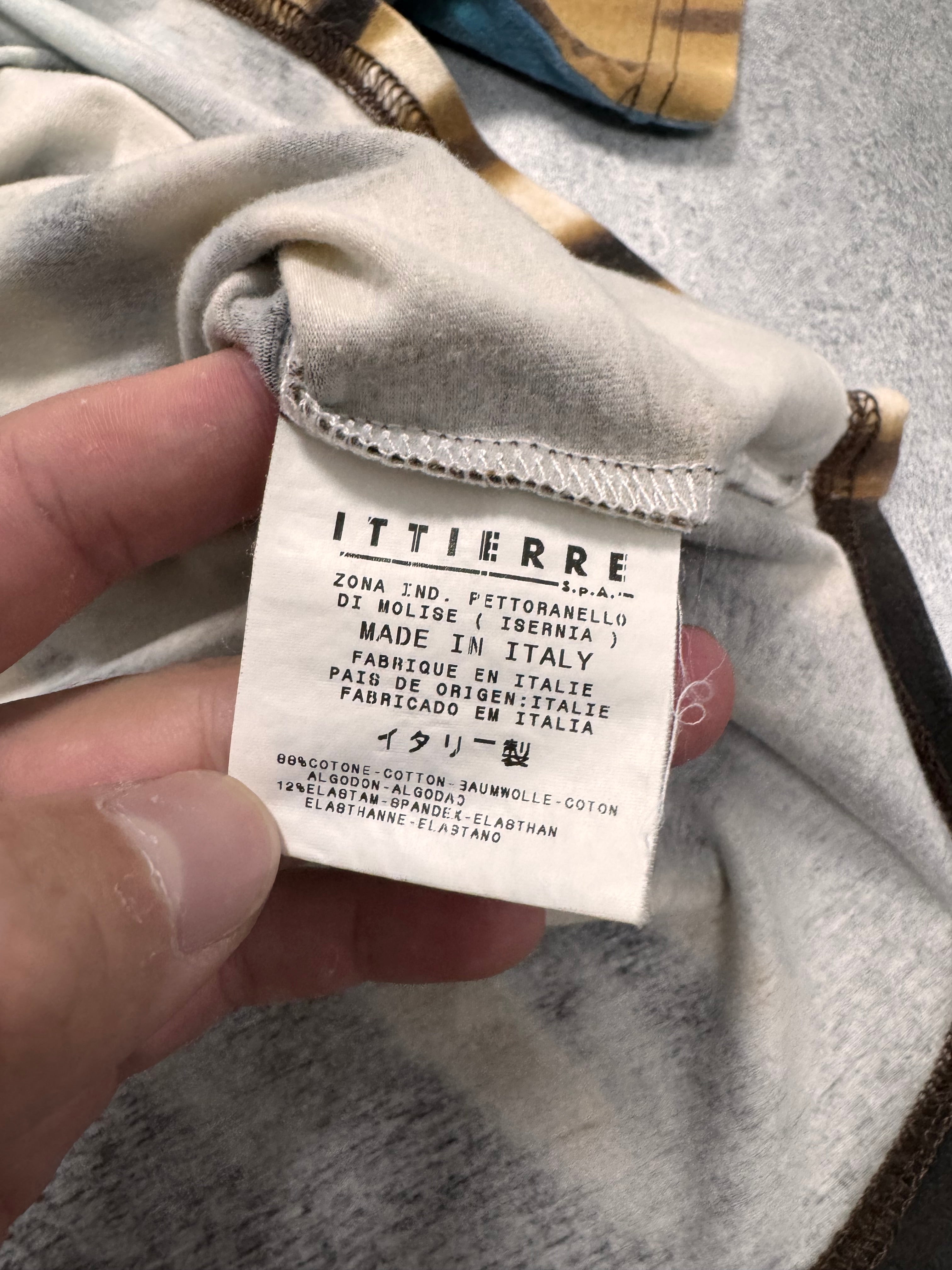 SS2002 Just Cavalli Psychedelic Hallucination Blue Flowers Shirt