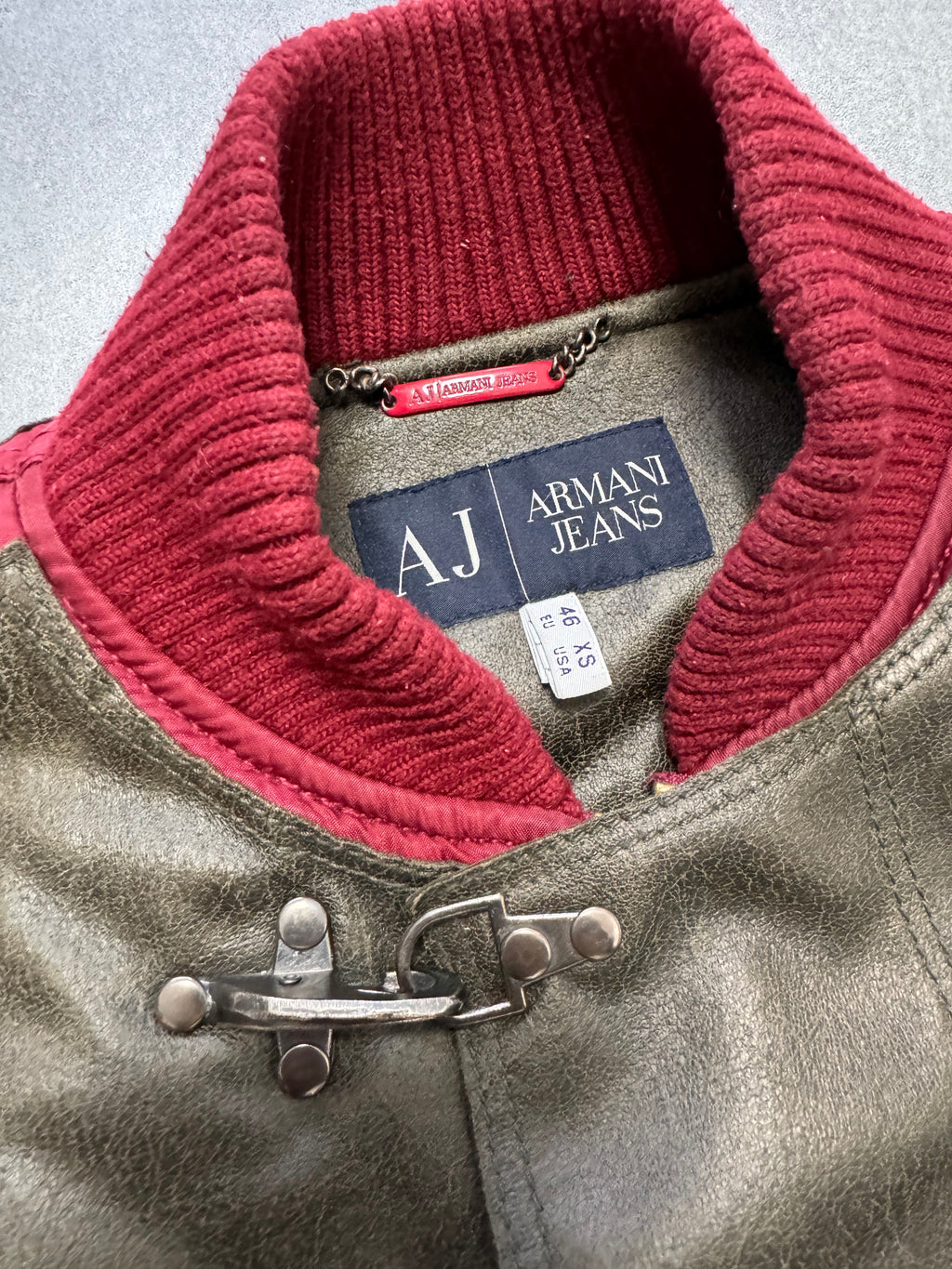 FW1998 Armani Hybrid Red Dragon Hide Bomber