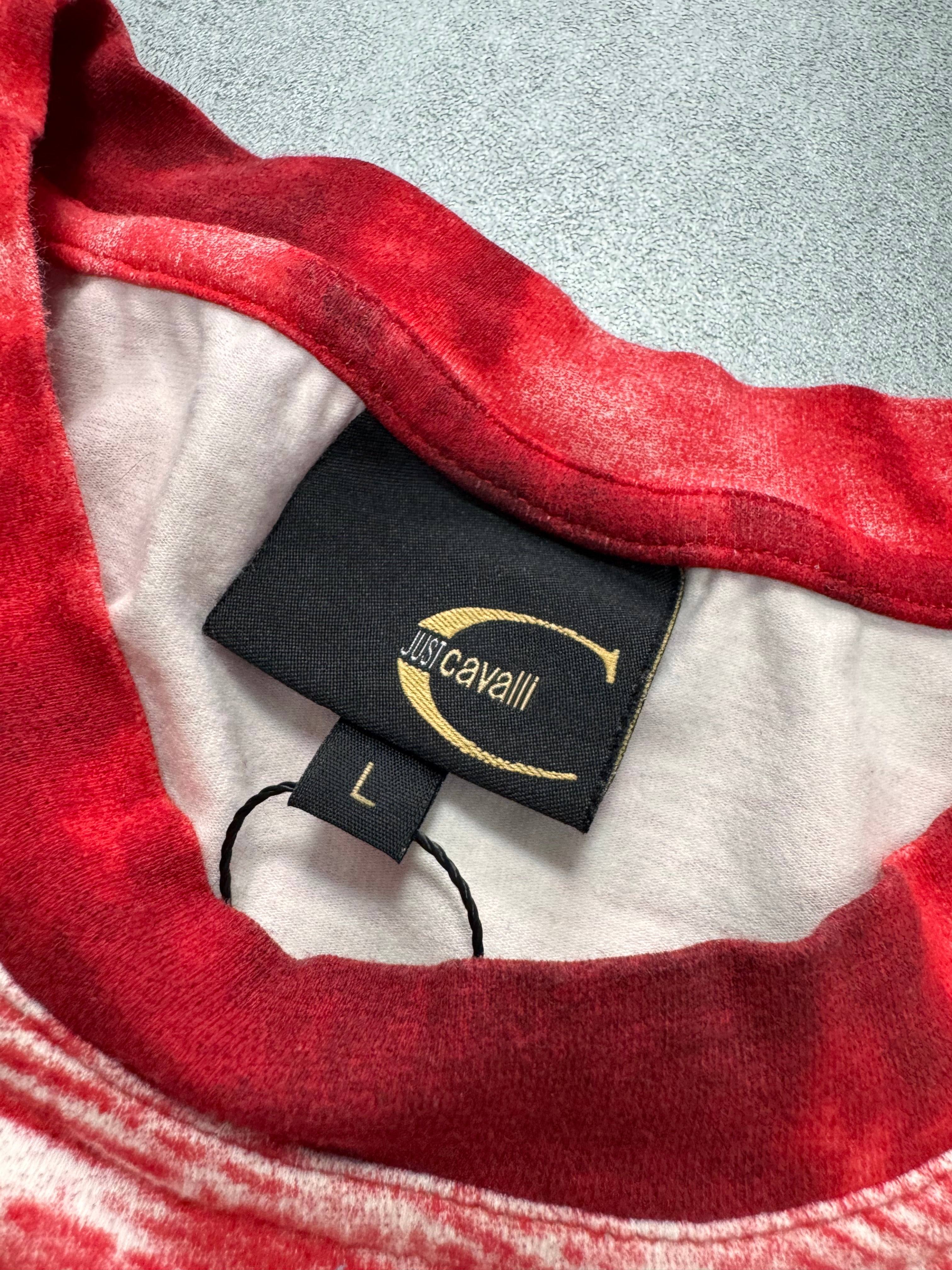 2000s Cavalli Horse Apocalypse Red Tee