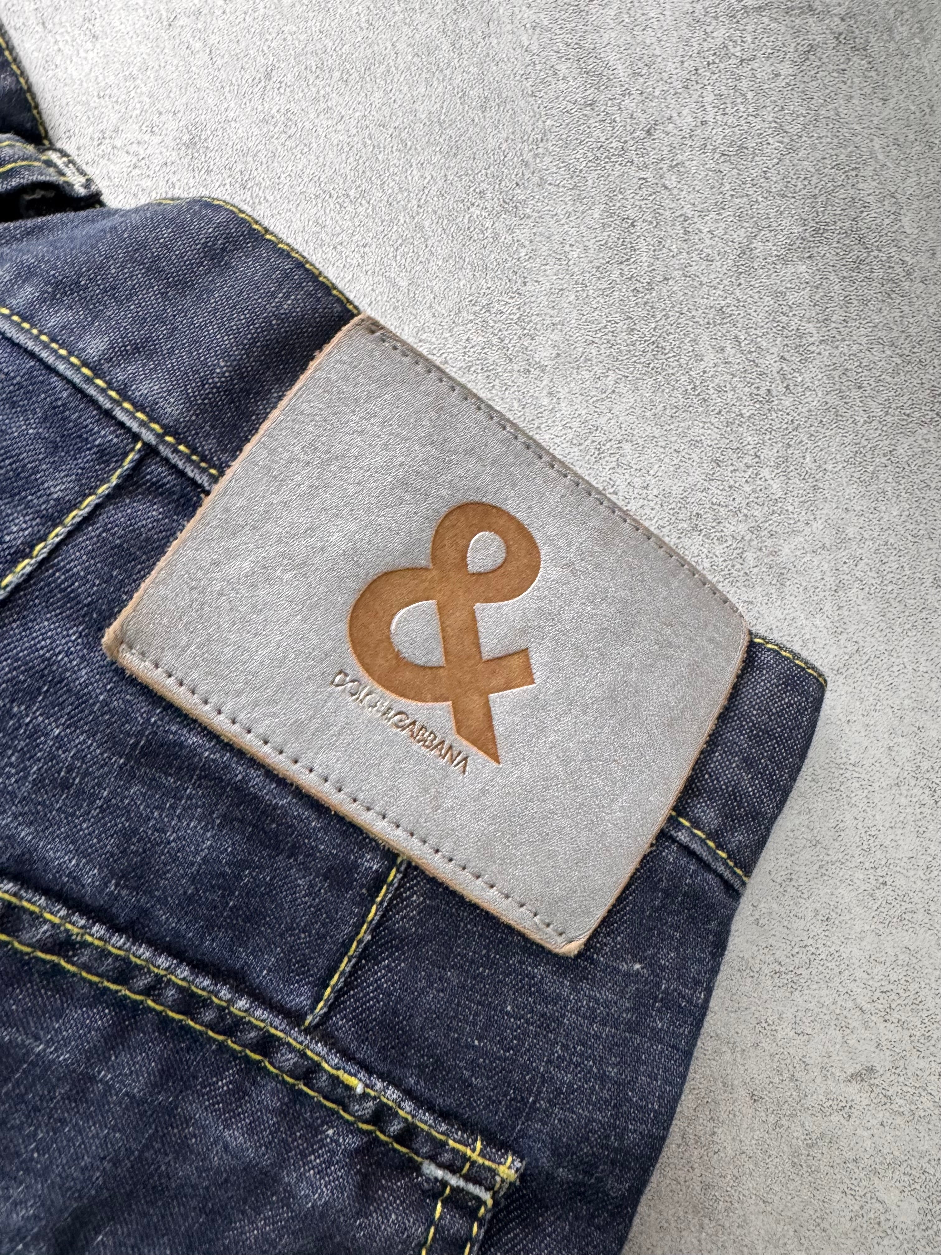 2000s Dolce & Gabbana Biker Cargo Denim Jeans