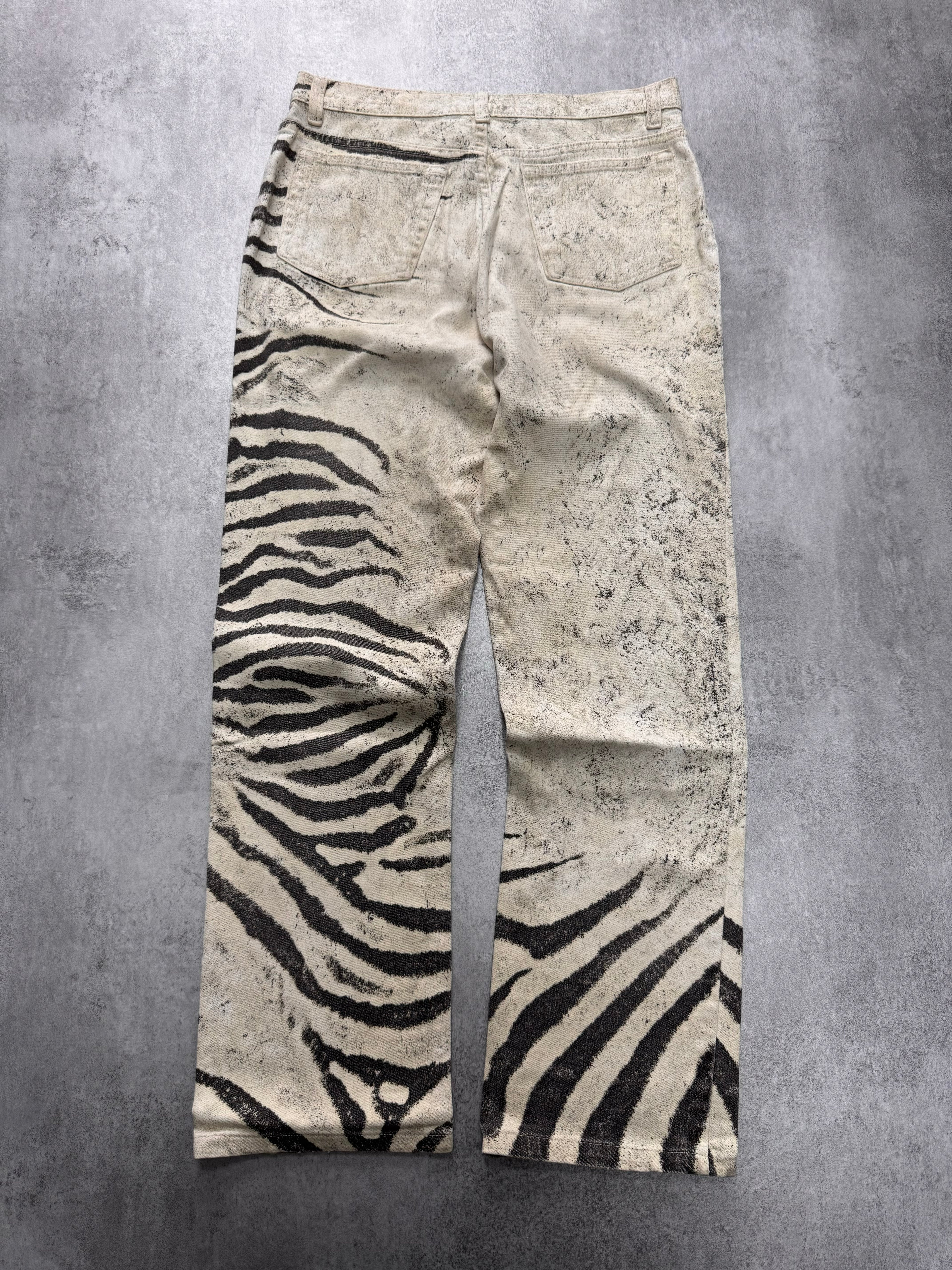 2000s Roberto Cavalli Zebra Marble Pants