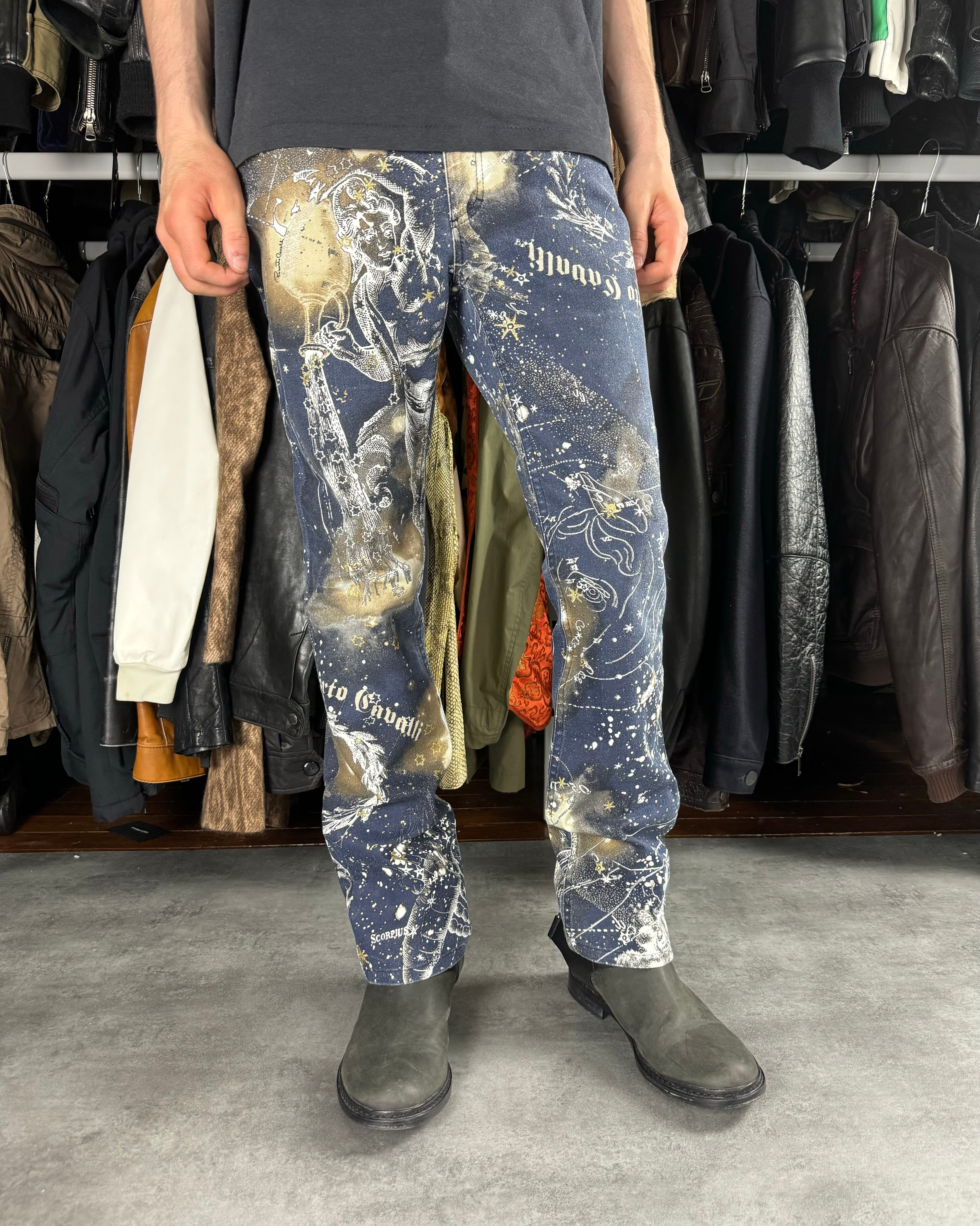 AW2003 Roberto Cavalli Zodiac Constellation Astrology Pants