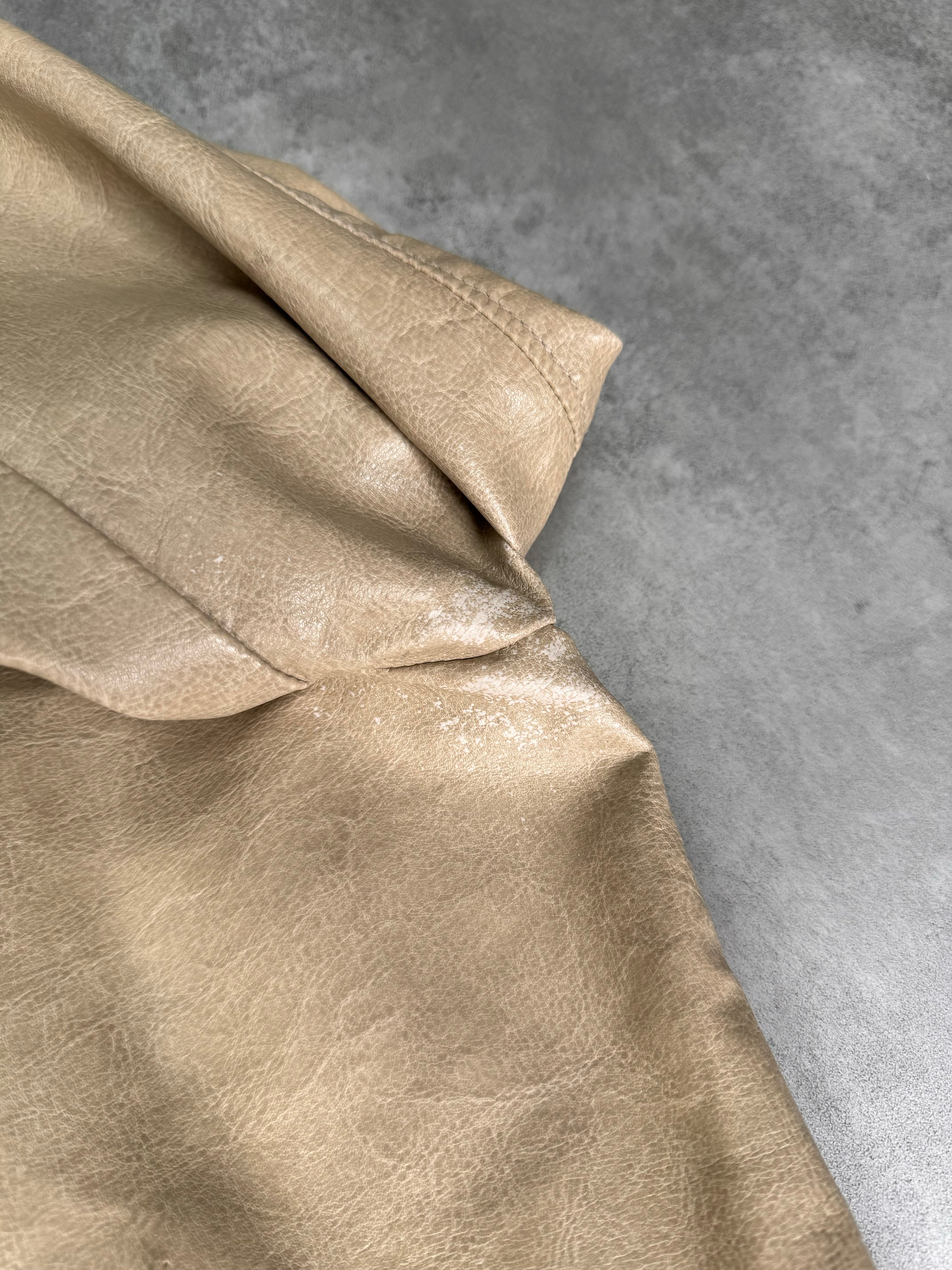 2000年代 アルマーニ ミニマリスト バイカー ジャケット (M)