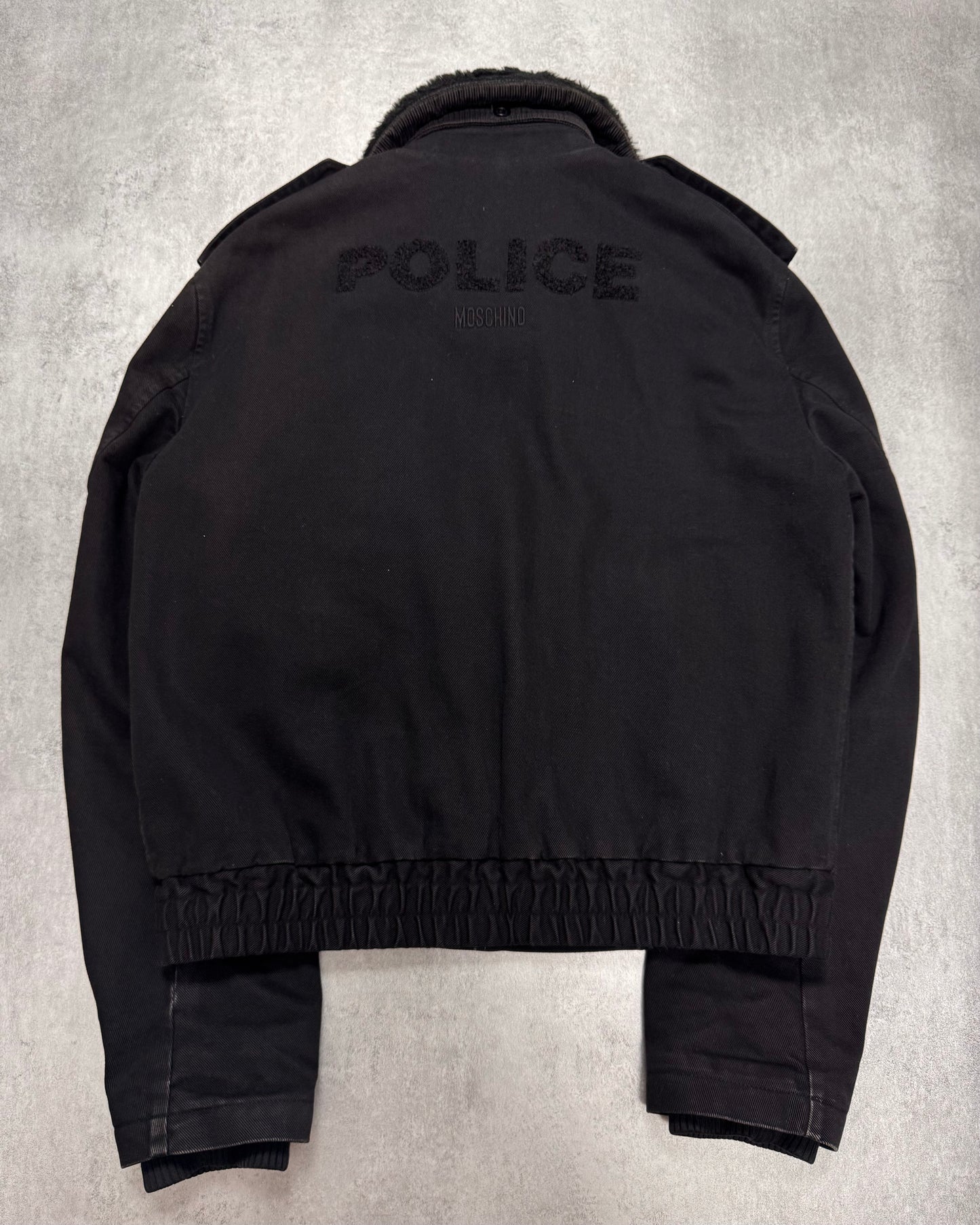 2000s Moschino Police Officer Black Jacket (M/L)