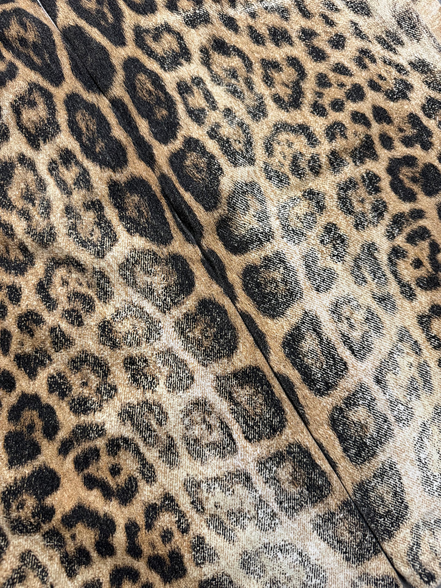 AW2000 Roberto Cavalli Leopard Relaxed Cozy Pants (L/XL) - 7