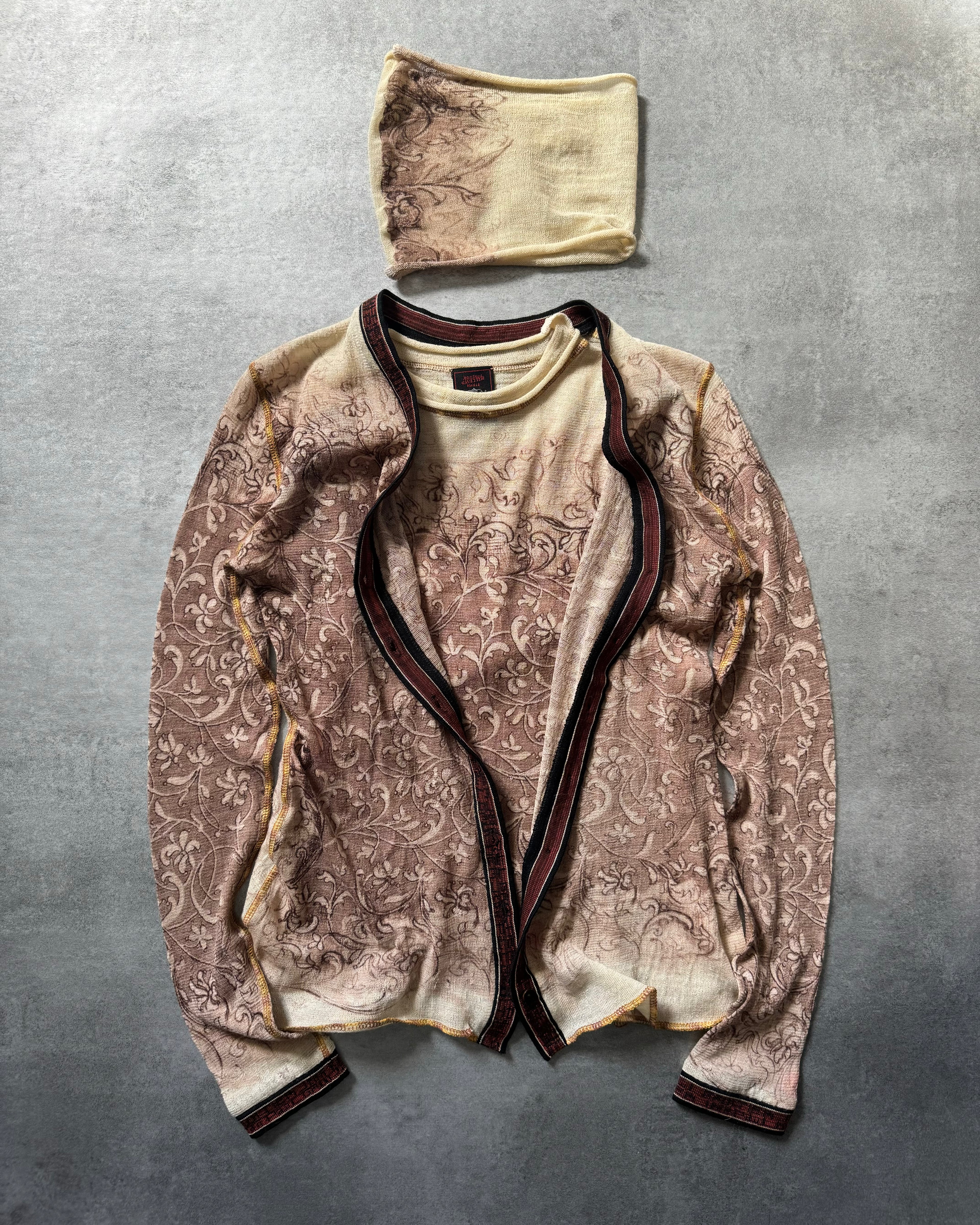 1990s Jean Paul Gaultier Persian Wool Blooming Set (S) - 2