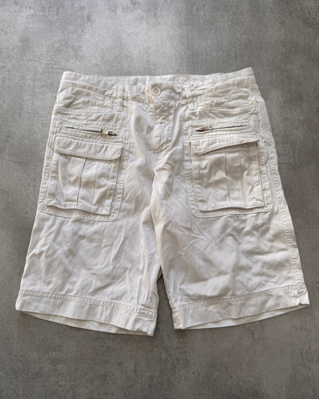 2000s Dolce & Gabbana Cargo White Short