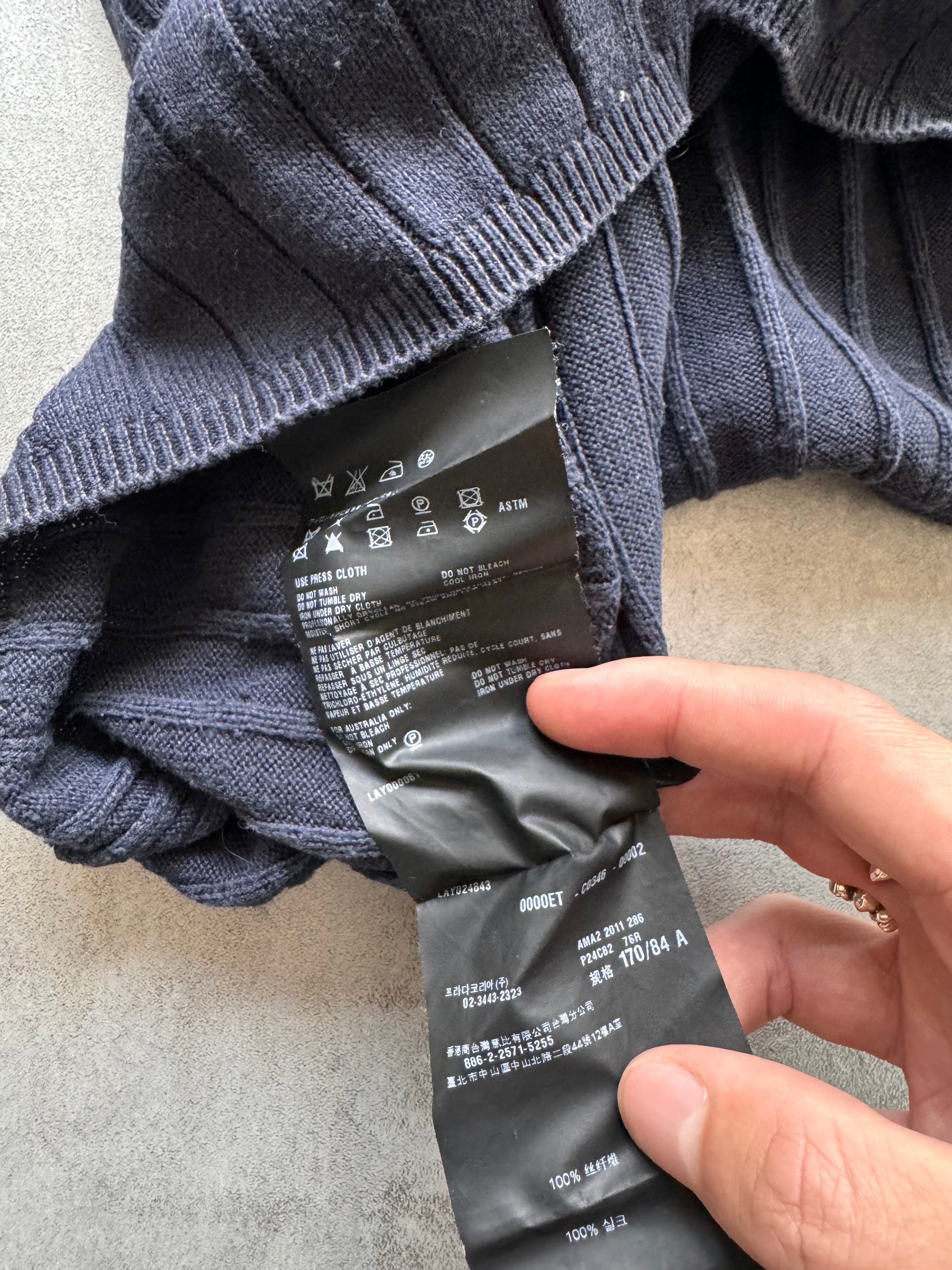 SS2011 Prada Navy Polo Shirt