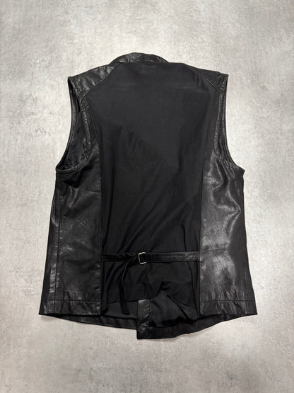 SS2011 Emporio Armani Asymmetrical Goat Leather Vest (S)