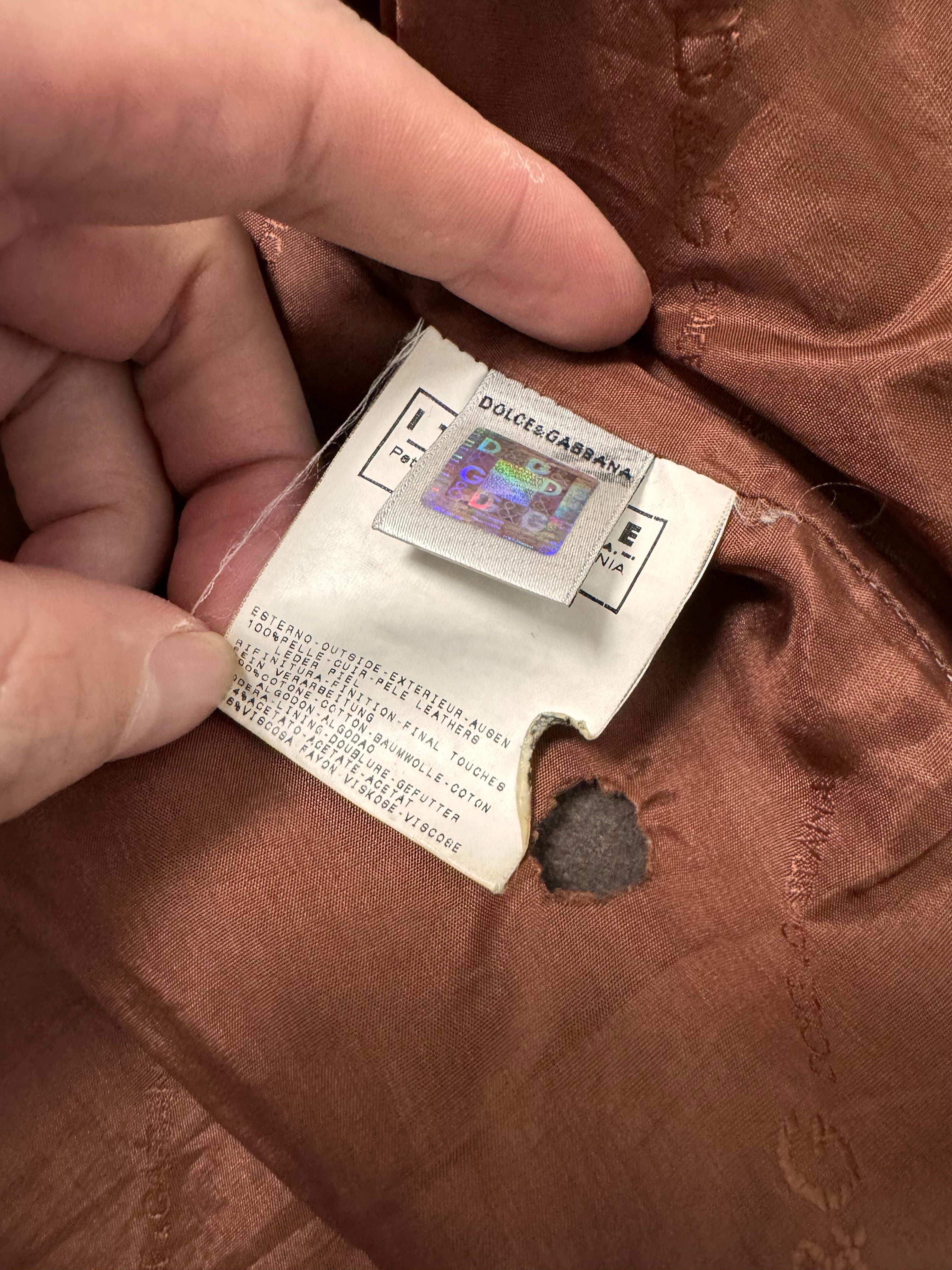 Dolce & Gabbana Multi-Layer Leather Jacket